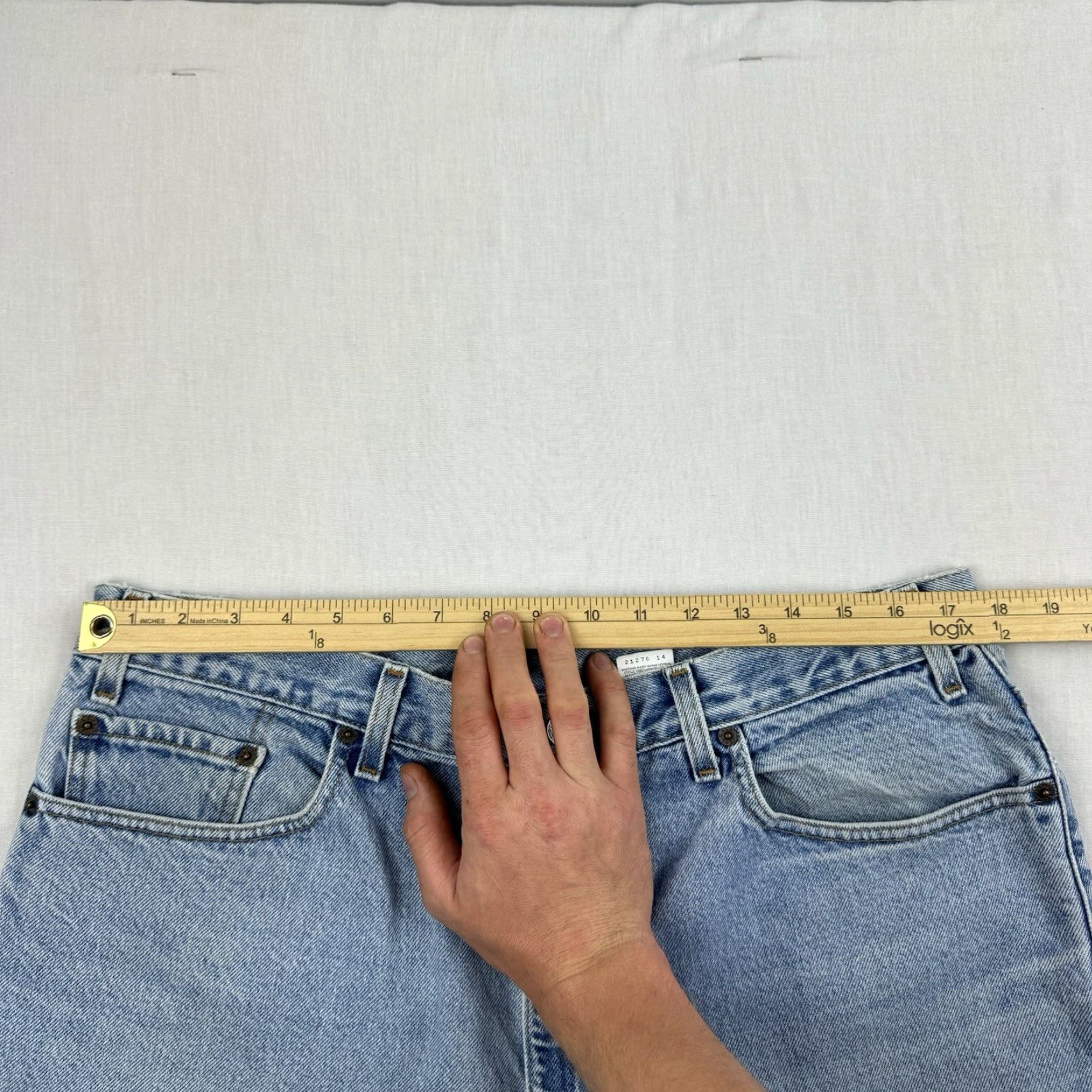 Levi's VINTAGE Levi's Jeans Men 38x30 Blue 90s Grunge Straight Regular Pants Vintage Worn Thrashed Size US 38 / EU 54 - 6 Thumbnail