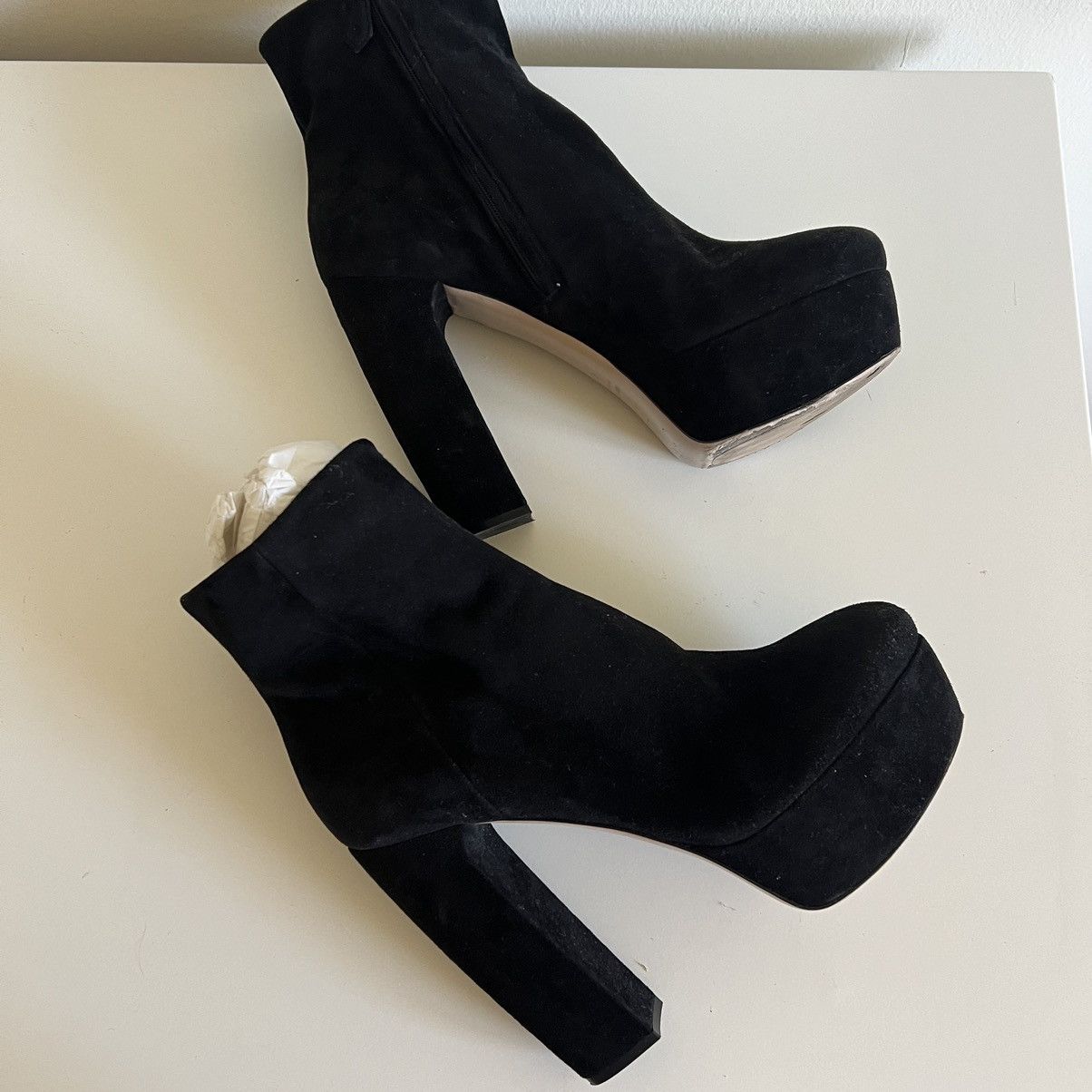 Miu Miu Miu Miu black suede platform boots size 40 Size US 10 / IT 40 - 6 Thumbnail