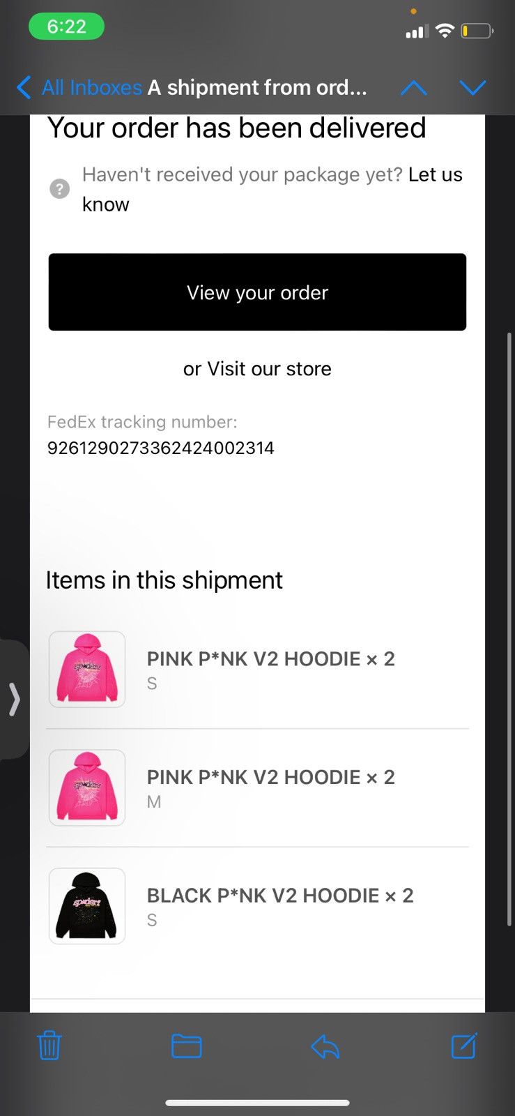 Sp5der Sp5der P*NK V2 Hoodie Size US S / EU 44-46 / 1 - 7 Thumbnail
