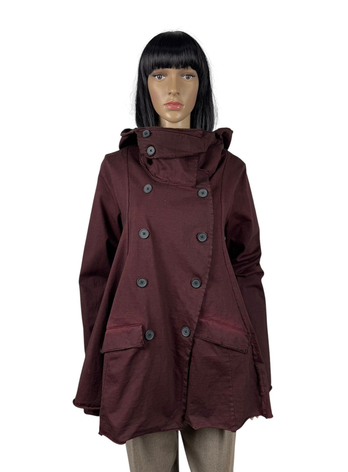 Rundholz Rundholz Waxed Cotton Asymmetric Jacket Hooded size XS Size XS / US 0-2 / IT 36-38 - 1 Thumbnail