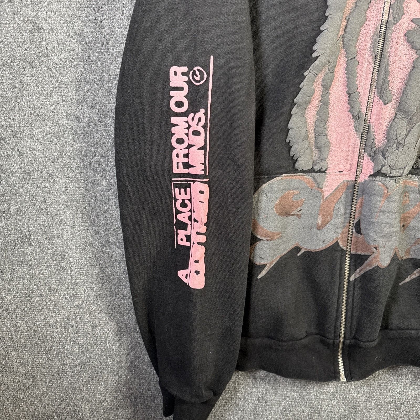 Travis Scott Cactus Jack X Fragment Hoodie Mens 2XL Black Zip Up Surge Size US XXL / EU 58 / 5 - 3 Thumbnail