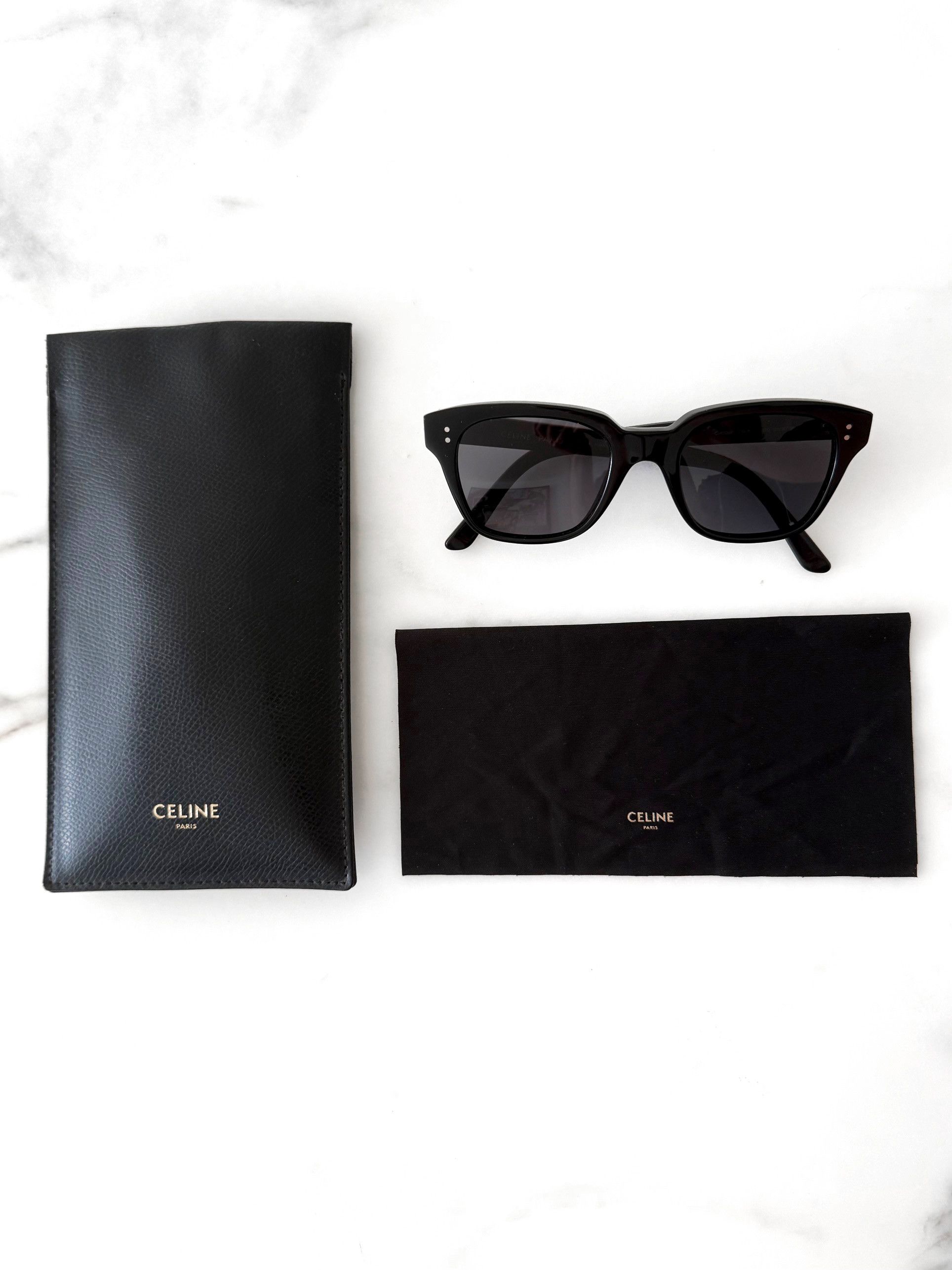 Celine Celine Black Frame 04 Sunglasses CL40061I Hedi Slimane Size ONE SIZE - 1 Thumbnail