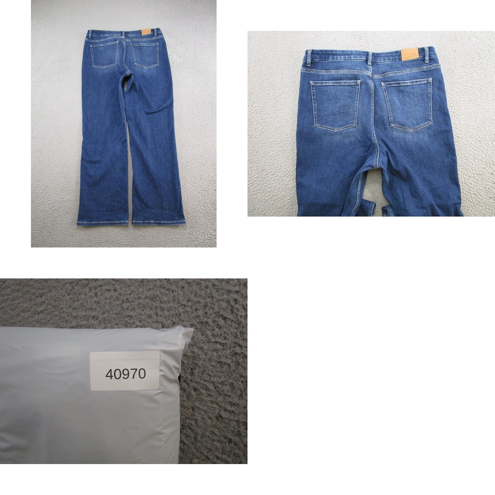 Vintage BKE Buckle Jeans Cropped High Rise Straight Blue 33x28 Denim 5-Pocket Womens Regular Modern Spring Summer Fall Boys Girls Mens Size 24" / US 00 / IT 34 - 9 Thumbnail