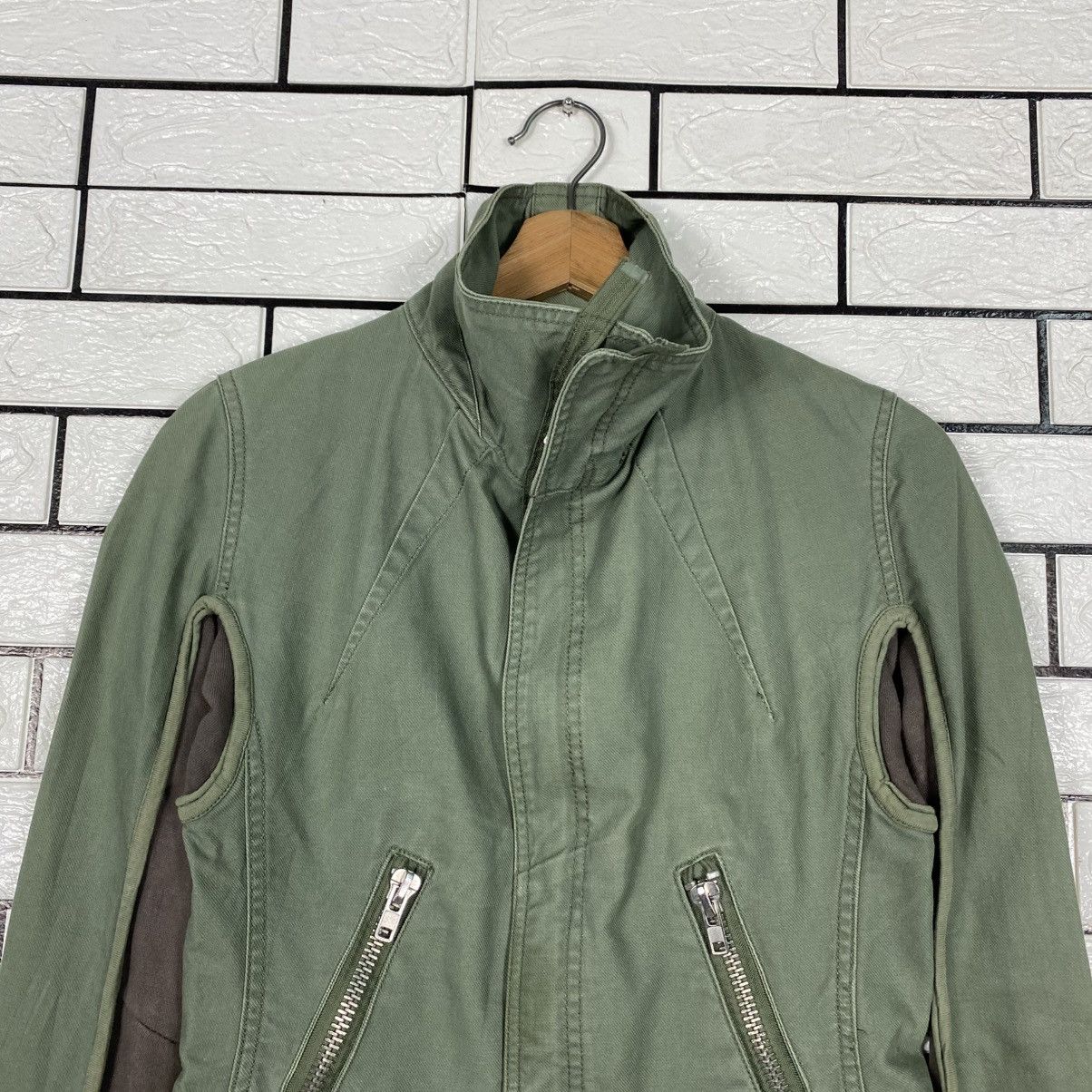 Japanese Brand 📌Vintage Cropped Biker Jacket Parachute Military Style Size M / US 6-8 / IT 42-44 - 4 Thumbnail