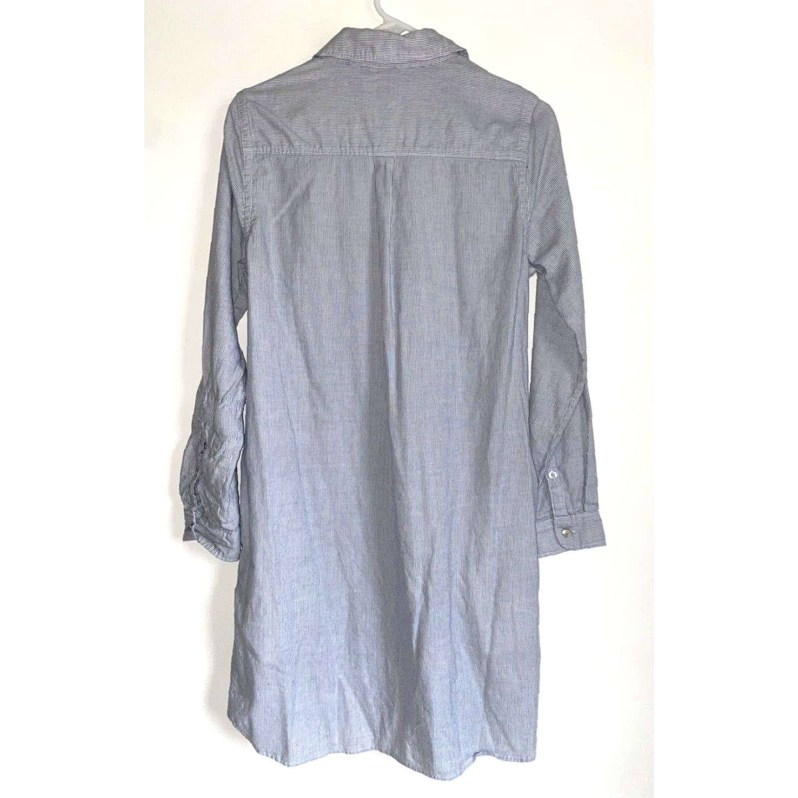 Faherty Faherty Women's Bayview Stretch Cotton Shirt Dress Oxford-Stripe Sz S White and Blue Shirt Dress Womens Size S / US 4 / IT 40 - 3 Thumbnail