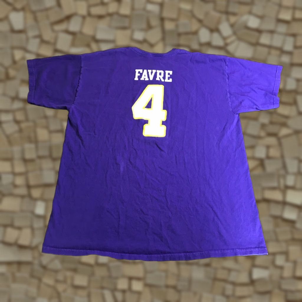 Reebok VINTAGE Reebok Shirt Men L Purple NFL Minnesota Vikings Brett Favre #4 Size US L / EU 52-54 / 3 - 1 Thumbnail