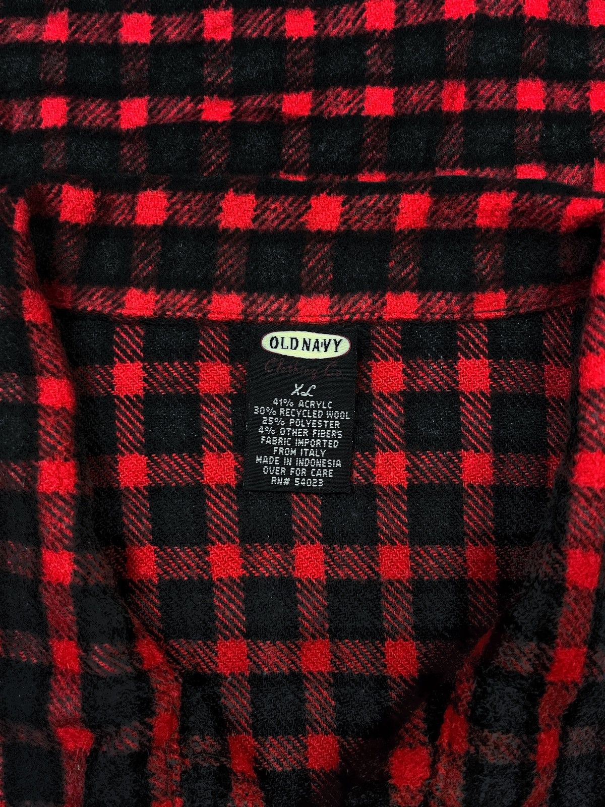 Old Navy 90s Old Navy Double Pocket Vintage Acrylic Full Zip Flannel Size US XL / EU 56 / 4 - 6 Thumbnail