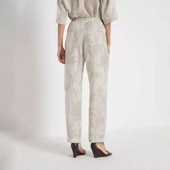 Brunello Cucinelli o1la1rc1a0425 Pants in Beige Size 28" / US 6 / IT 42 - 2 Thumbnail