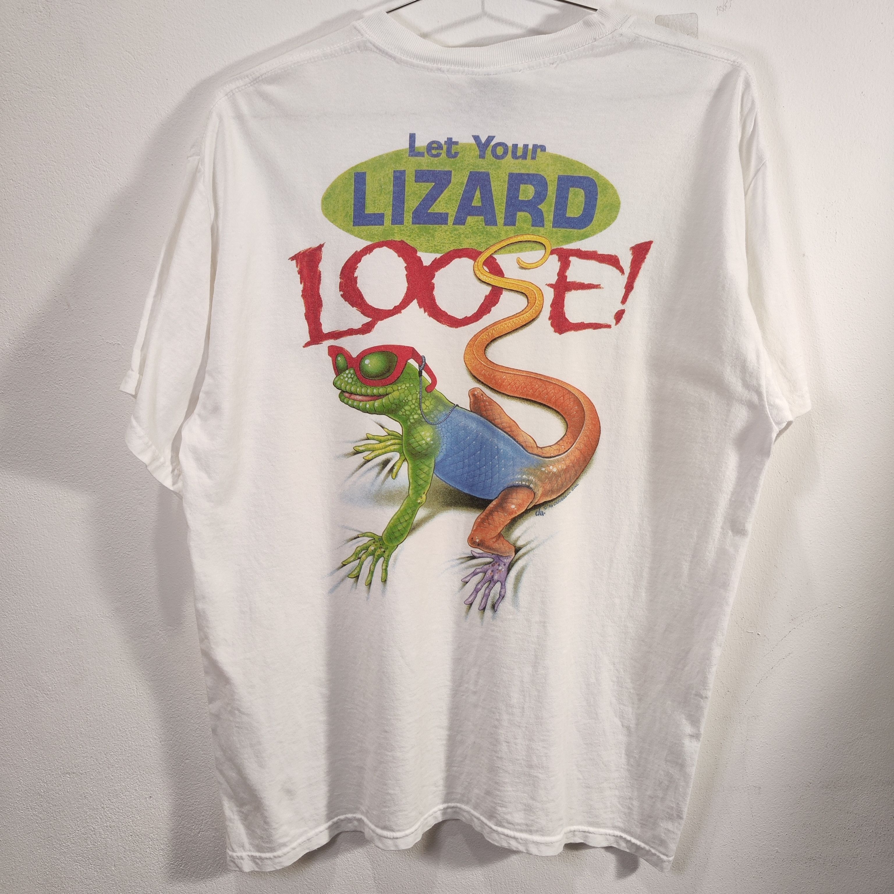 Caribbean Caribbean soul Vintage Humor t shirt Iguana white Large Size US L / EU 52-54 / 3 - 1 Thumbnail