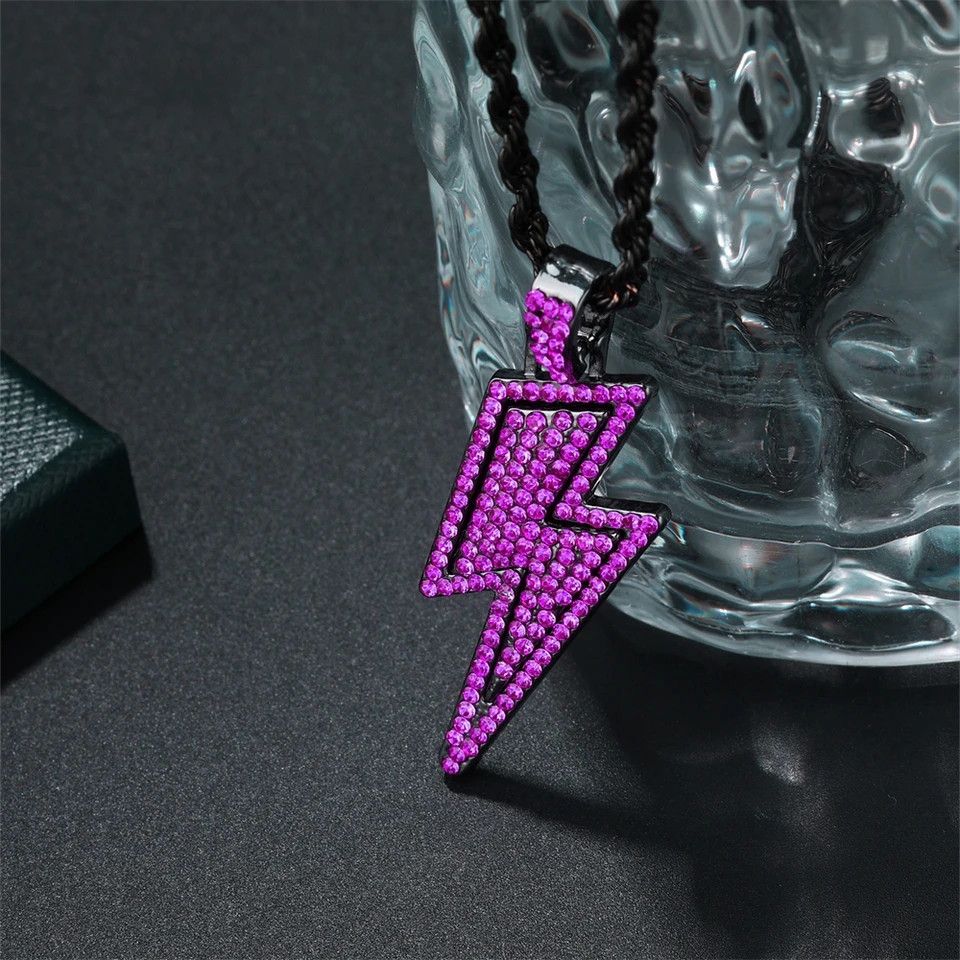 Jewelry Purple Thunder Struck Double Piece Necklace Size ONE SIZE - 5 Thumbnail