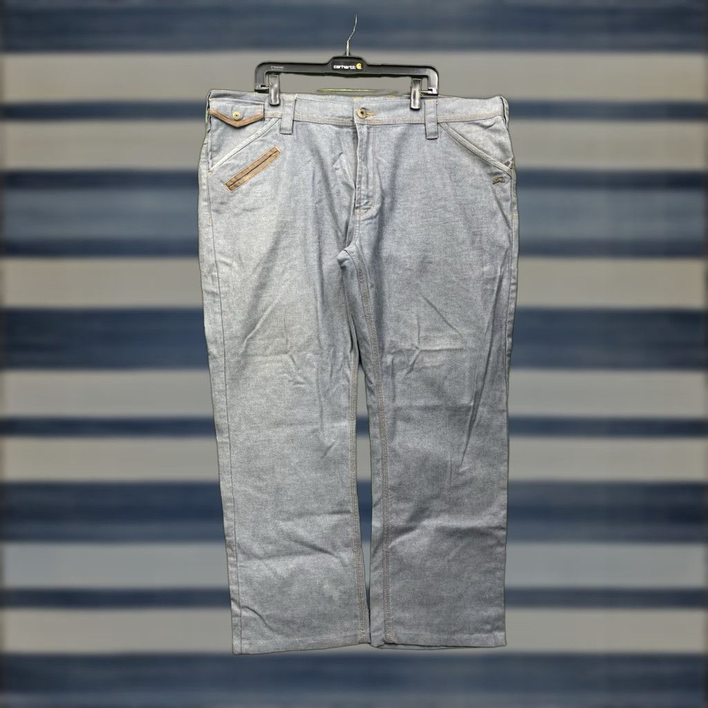 Denime VINTAGE A. TIZIANO Jeans Mens 44x30 Denim Straight Leg 90s Workwear Blue Cotton 5-Pocket Mens Size US 44 / EU 60 - 1 Thumbnail