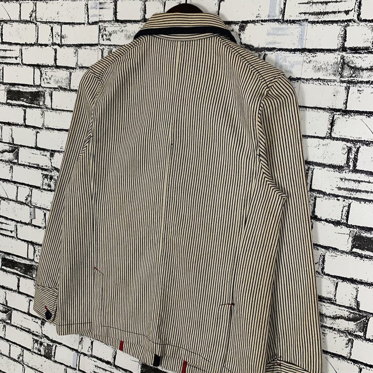 Japanese Brand × Vintage Japanese Brand Unbrand Stripes Jacket for Women Size M / US 6-8 / IT 42-44 - 8 Thumbnail
