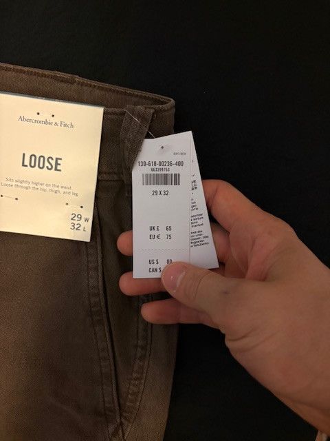 Abercrombie & Fitch Athletic Loose Workwear Pant Size US 29 - 3 Thumbnail