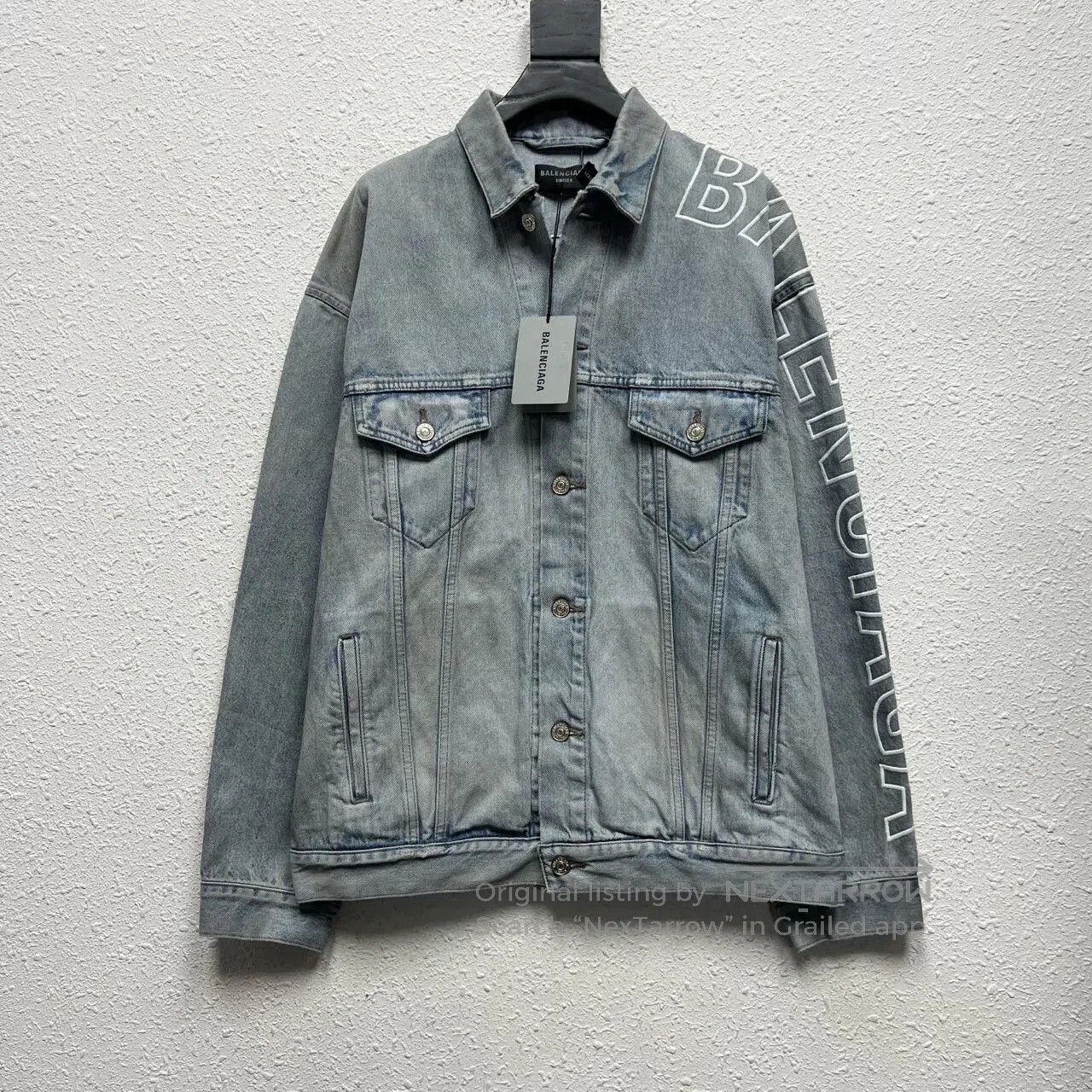 Balenciaga Balenciaga Vintage Style Denim Jacket Light Blue. Size US M / EU 48-50 / 2 - 1 Thumbnail