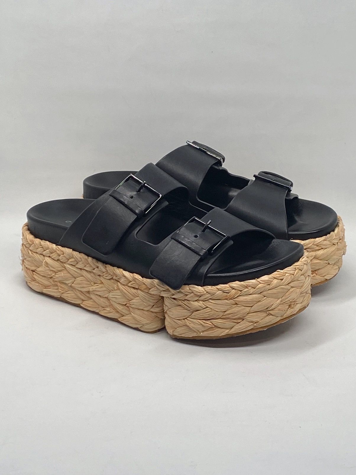 Robert Clergerie Clergerie Qiana2 Leather Espadrille Sandals size 37 Size US 7 / IT 37 - 1 Thumbnail