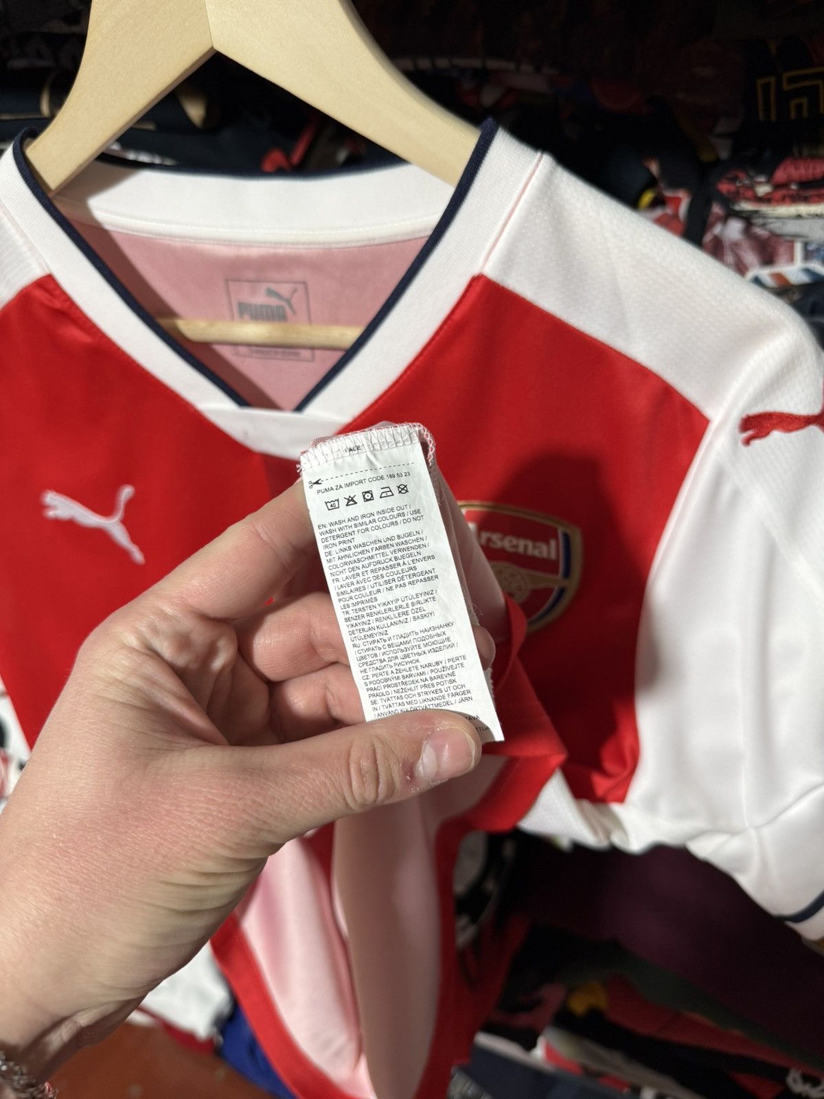 Puma Puma Arsenal 2016 2017 Home Football Soccer Jersey Size US L / EU 52-54 / 3 - 10 Thumbnail