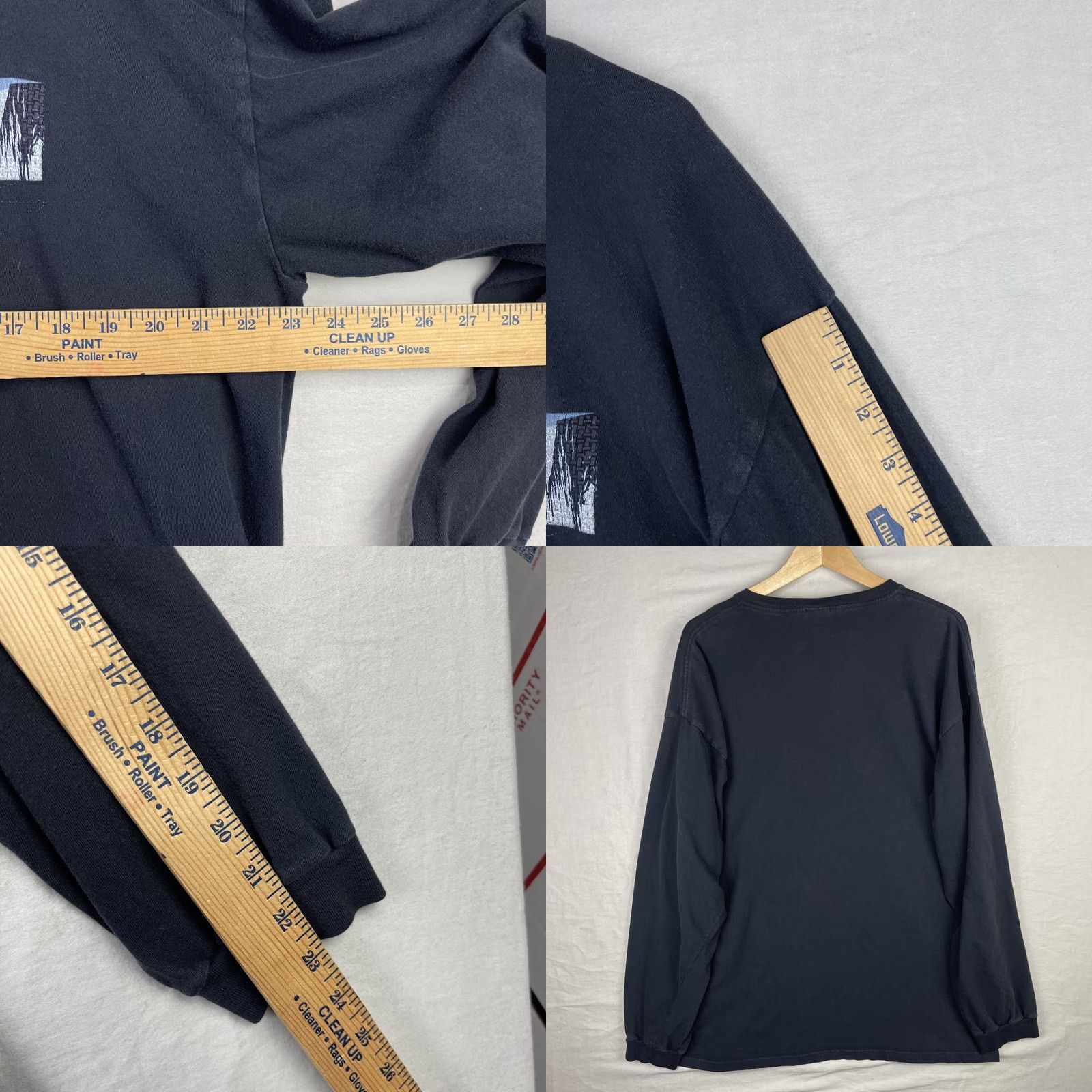 Vintage VINTAGE Marithe Francois Girbaud Shirt Mens XL MFG Black Long Sleeve Spellout Hip Hop Size US XL / EU 56 / 4 - 8 Thumbnail