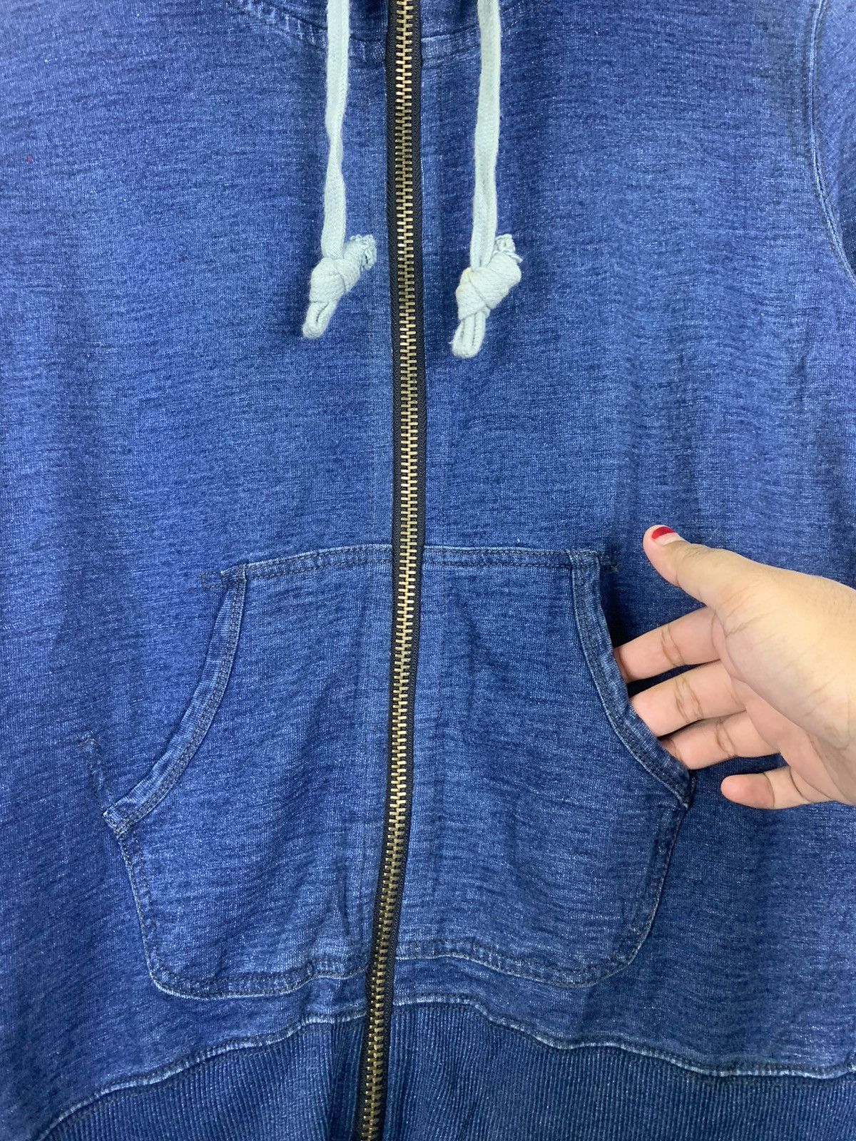 Indigo Vintage Indigo Hoddies Size US S / EU 44-46 / 1 - 7 Thumbnail