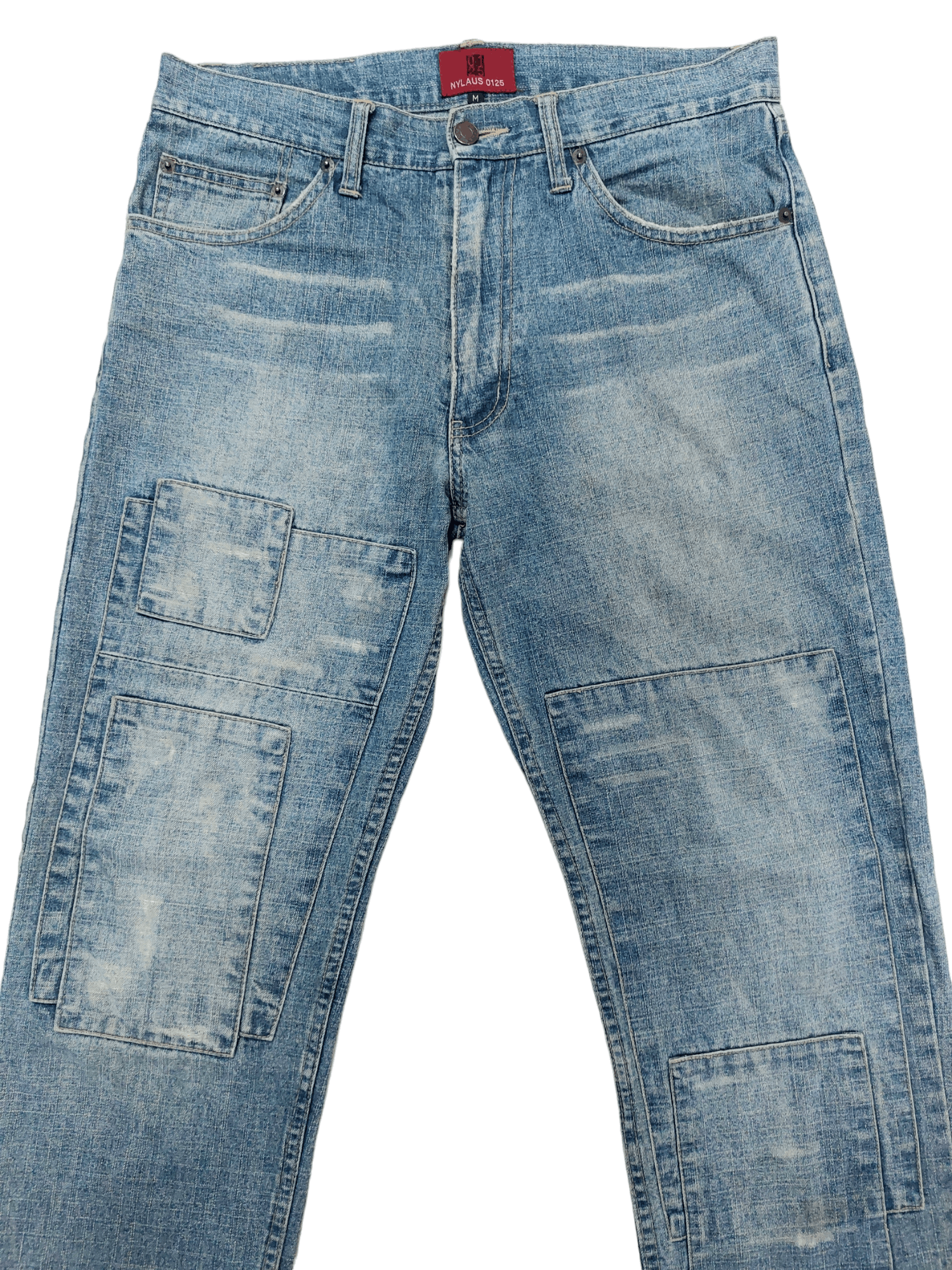 Japanese Brand Nylaus 0125 Patchwork Denim Size US 32 / EU 48 - 2 Thumbnail