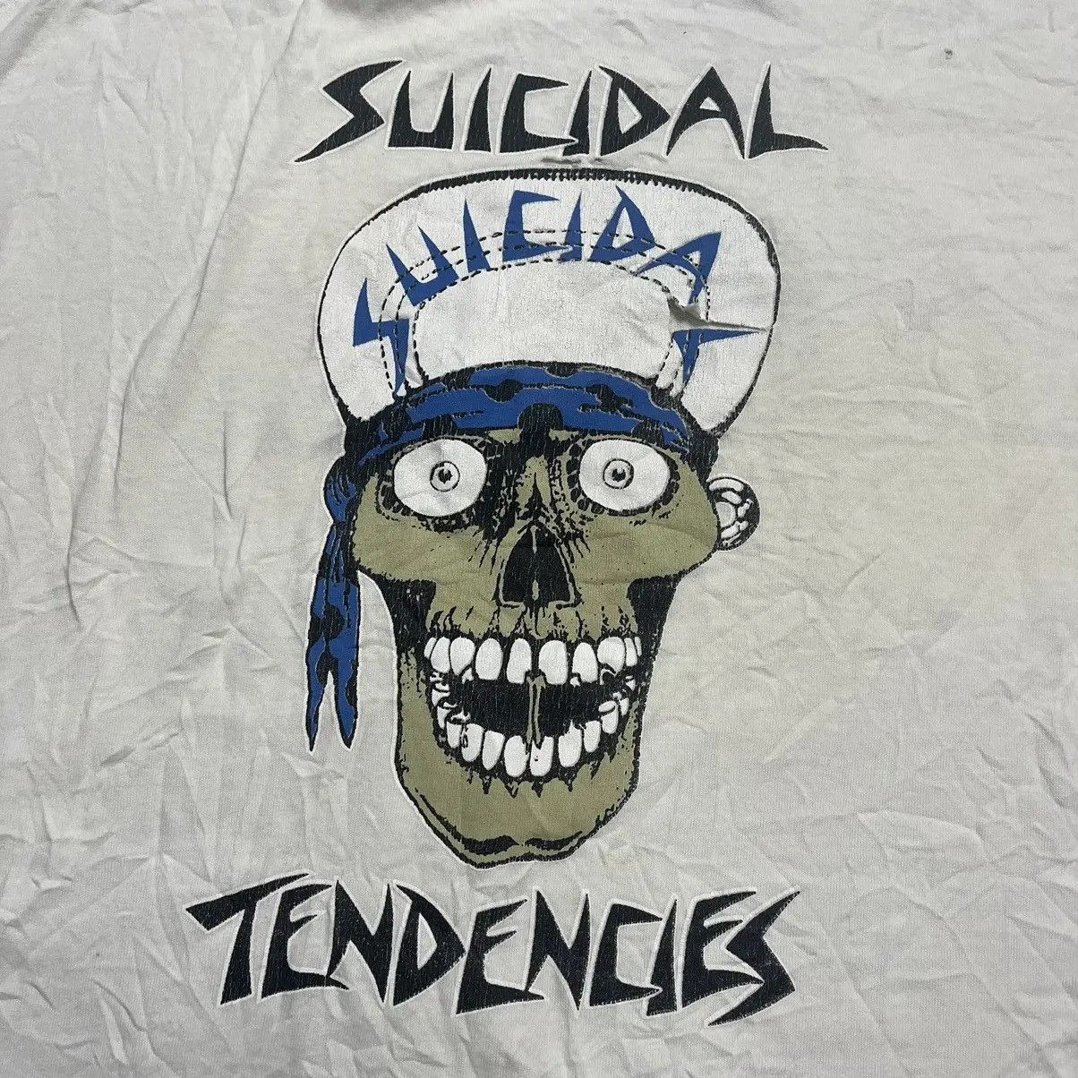 Band Tees VINTAGE 90'S THARASHED SUICIDAL TENDENCIES Size US L / EU 52-54 / 3 - 6 Thumbnail