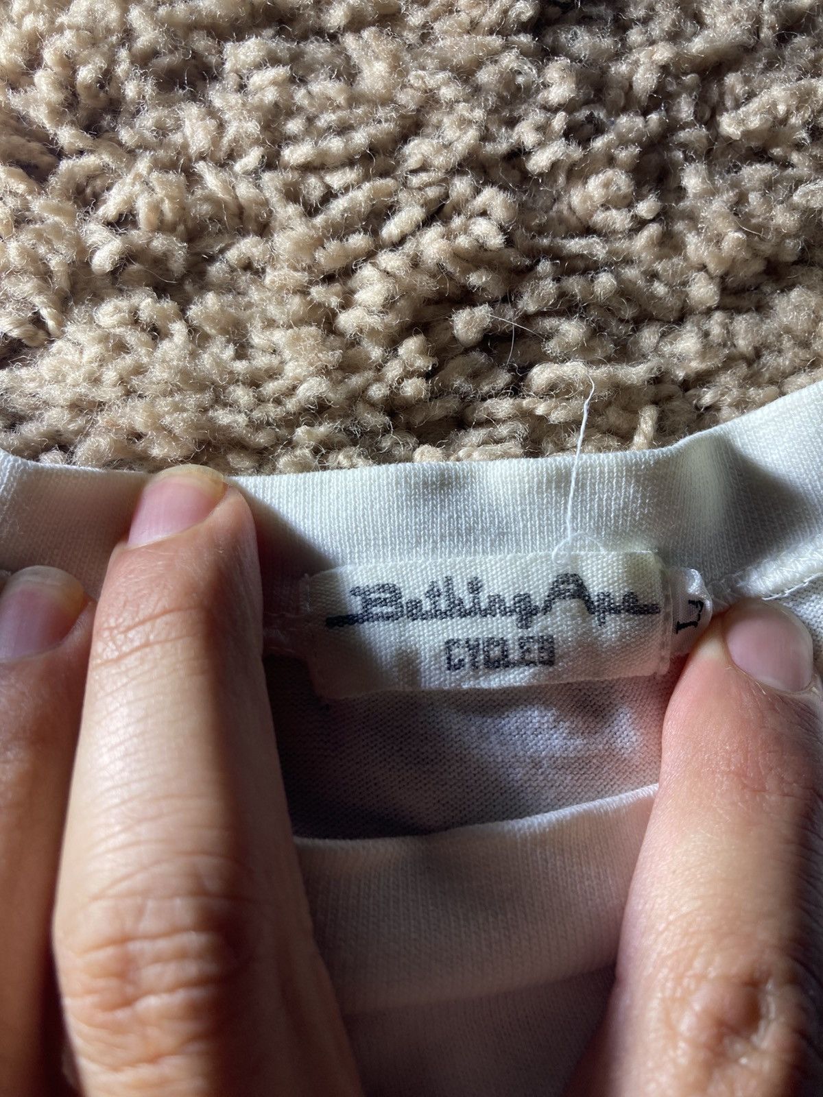Bape 1996 Bape Cycles Panel Tee White Large 90s Jersey OG Vintage Size US L / EU 52-54 / 3 - 5 Thumbnail
