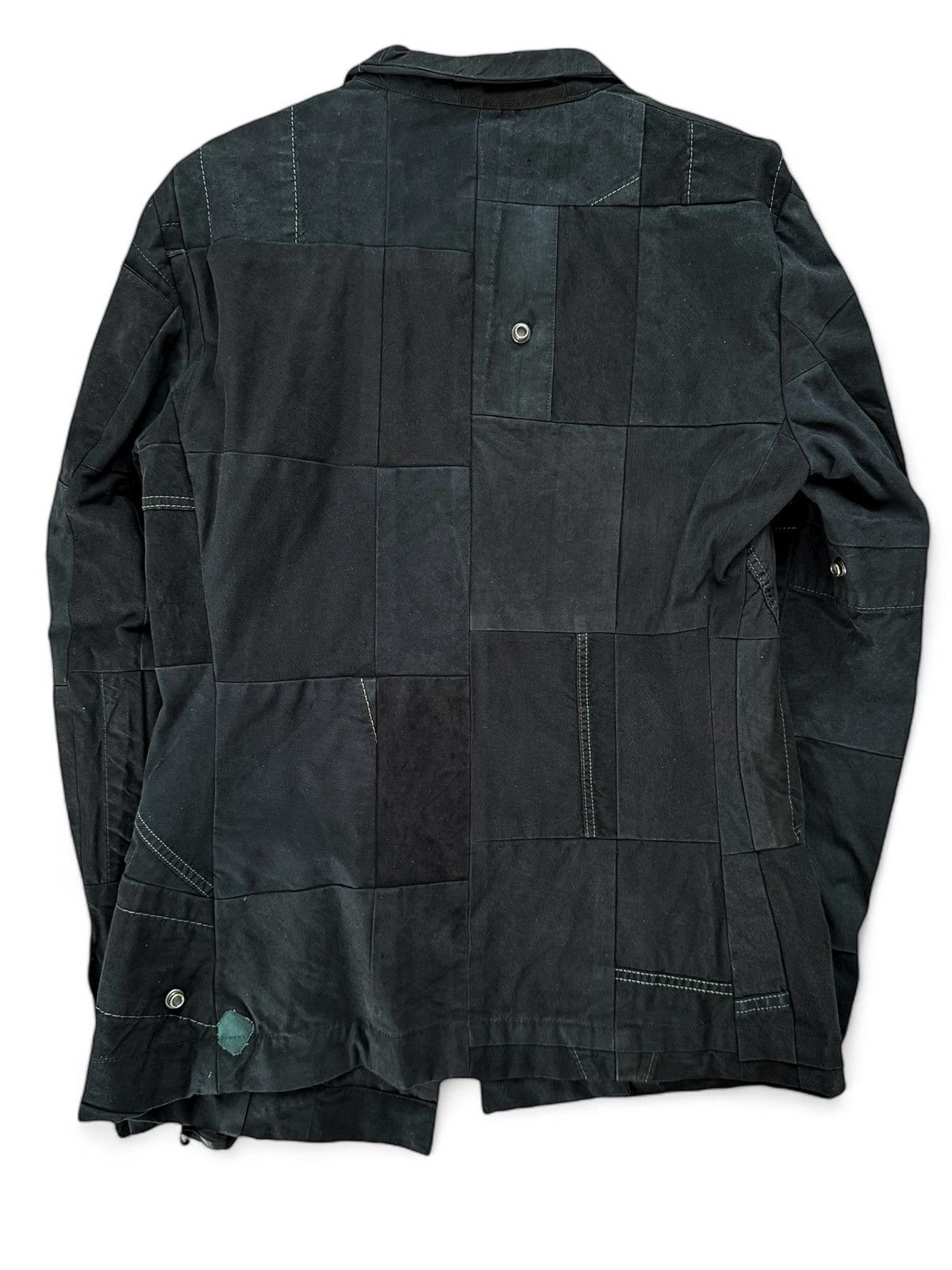 Greg Lauren Sz2 1/1 Black Workwear Tux Ollie Blazer Patchwork Jacket Size US M / EU 48-50 / 2 - 3 Thumbnail