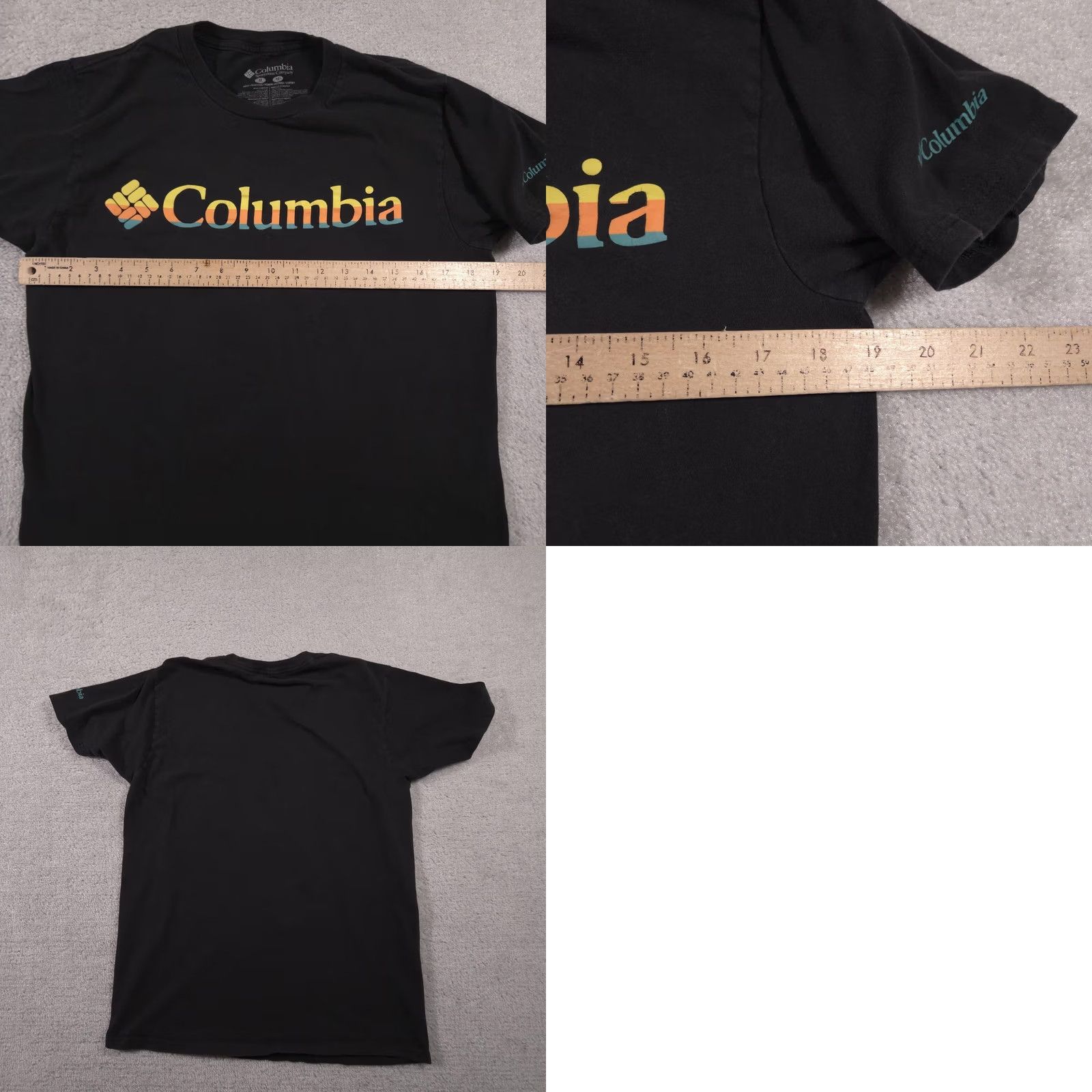 Vintage Columbia Shirt Mens Medium Black Sunset Gradient Logo Tee Short Sleeve Outdoors Size US M / EU 48-50 / 2 - 8 Thumbnail