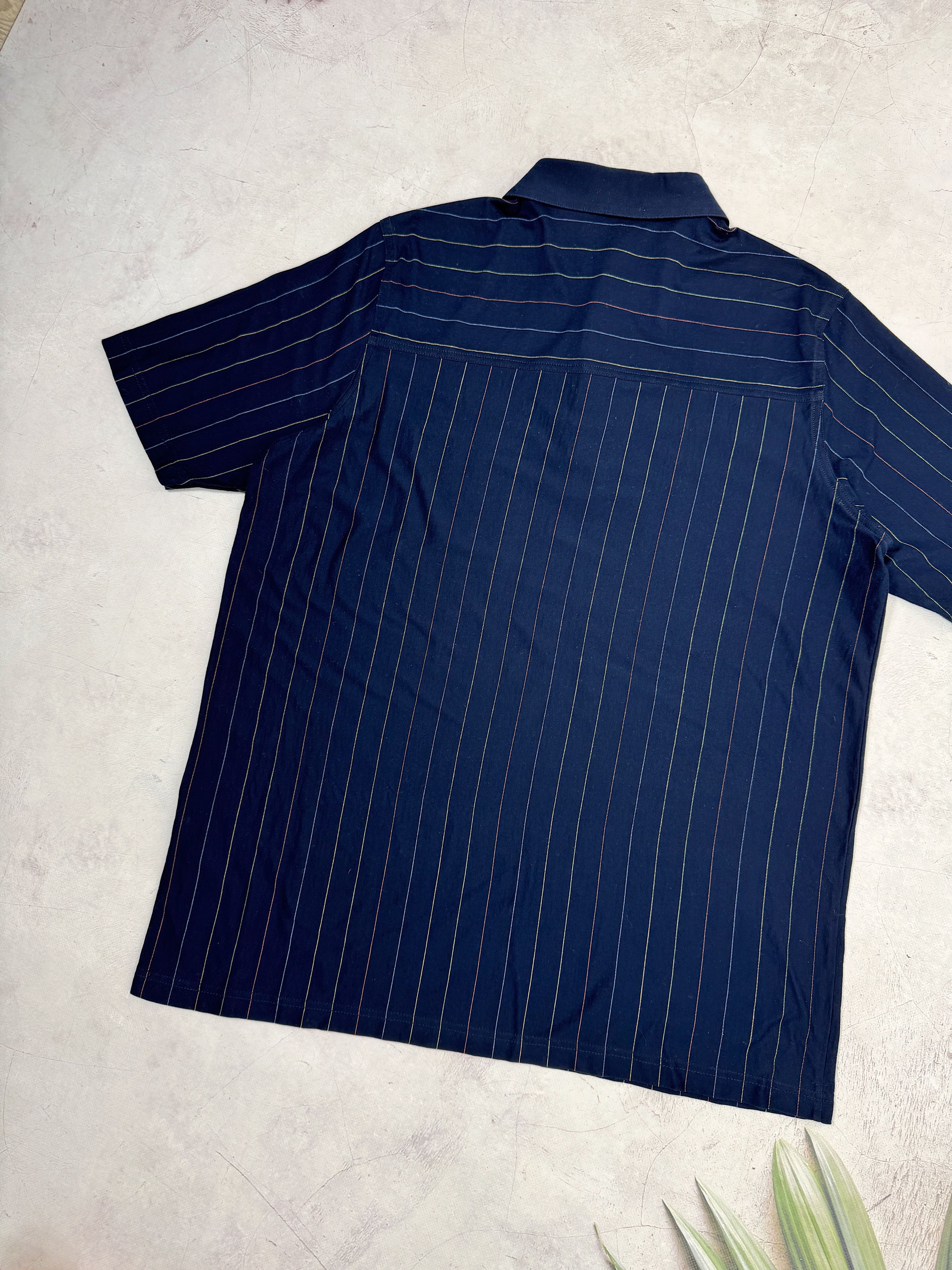 Vintage Vintage Francesco Morri Polo T-Shirt Navy Blue & Striped Size US M / EU 48-50 / 2 - 7 Thumbnail
