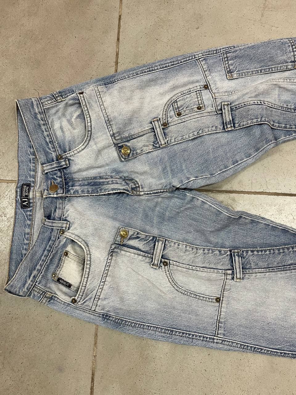 Armani Deconstruct Vintage Armani Jeans Rare Design Size US 33 - 14 Thumbnail