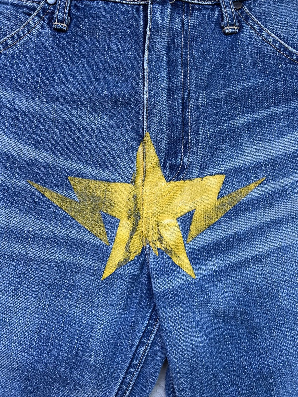Bape Bape Twin Yellow Sta Denim [Size M] Size US 32 / EU 48 - 2 Thumbnail