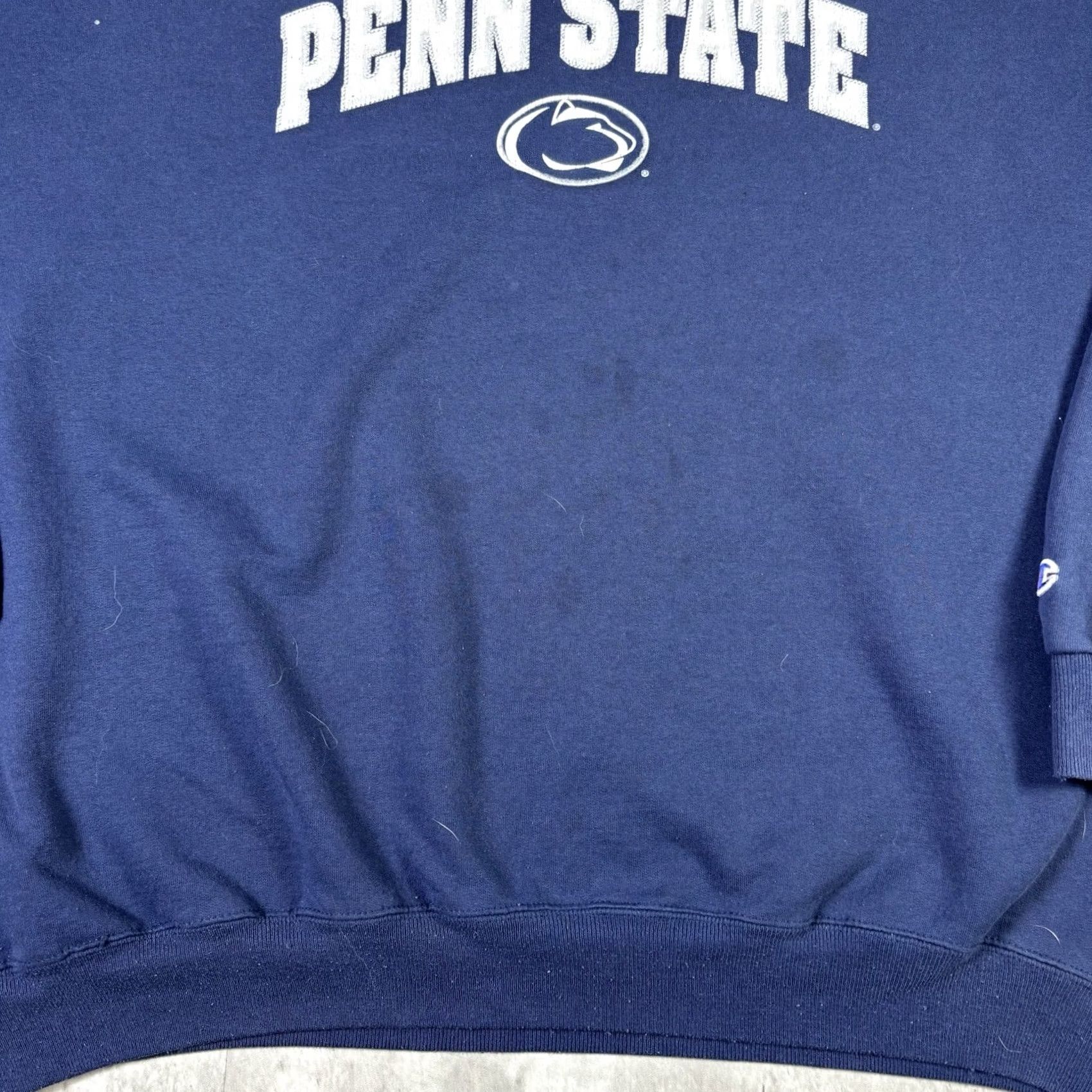 Champion VINTAGE Champion Penn State University Blue Pullover Sweatshirt Mens 2XL Size 2XL Blue 90s Football Reverse Weave Size US XXL / EU 58 / 5 - 6 Thumbnail