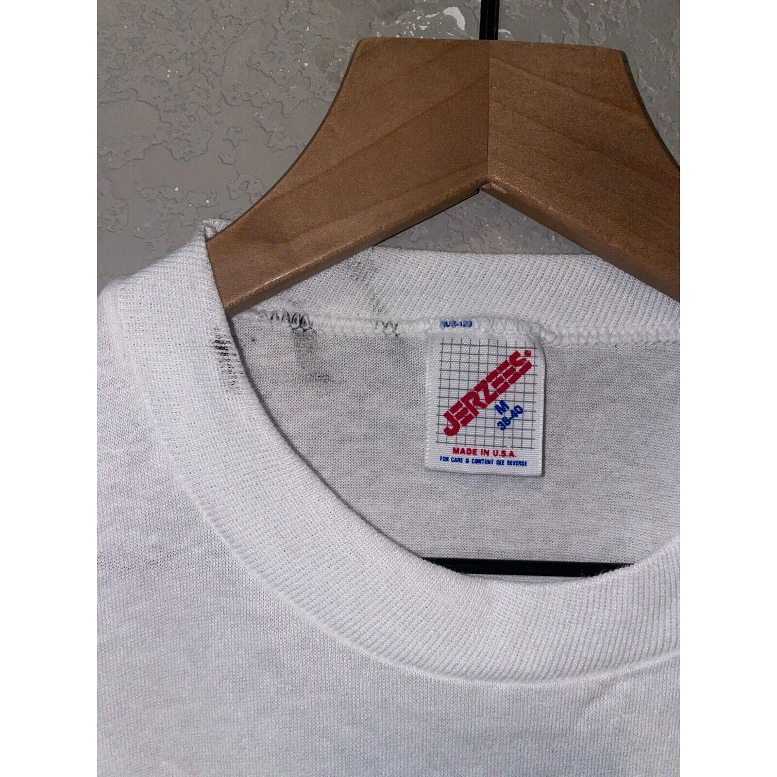 Jerzees Vintage Test Print Shirt Louisville Jackson Hole White L Tee Size US M / EU 48-50 / 2 - 8 Thumbnail