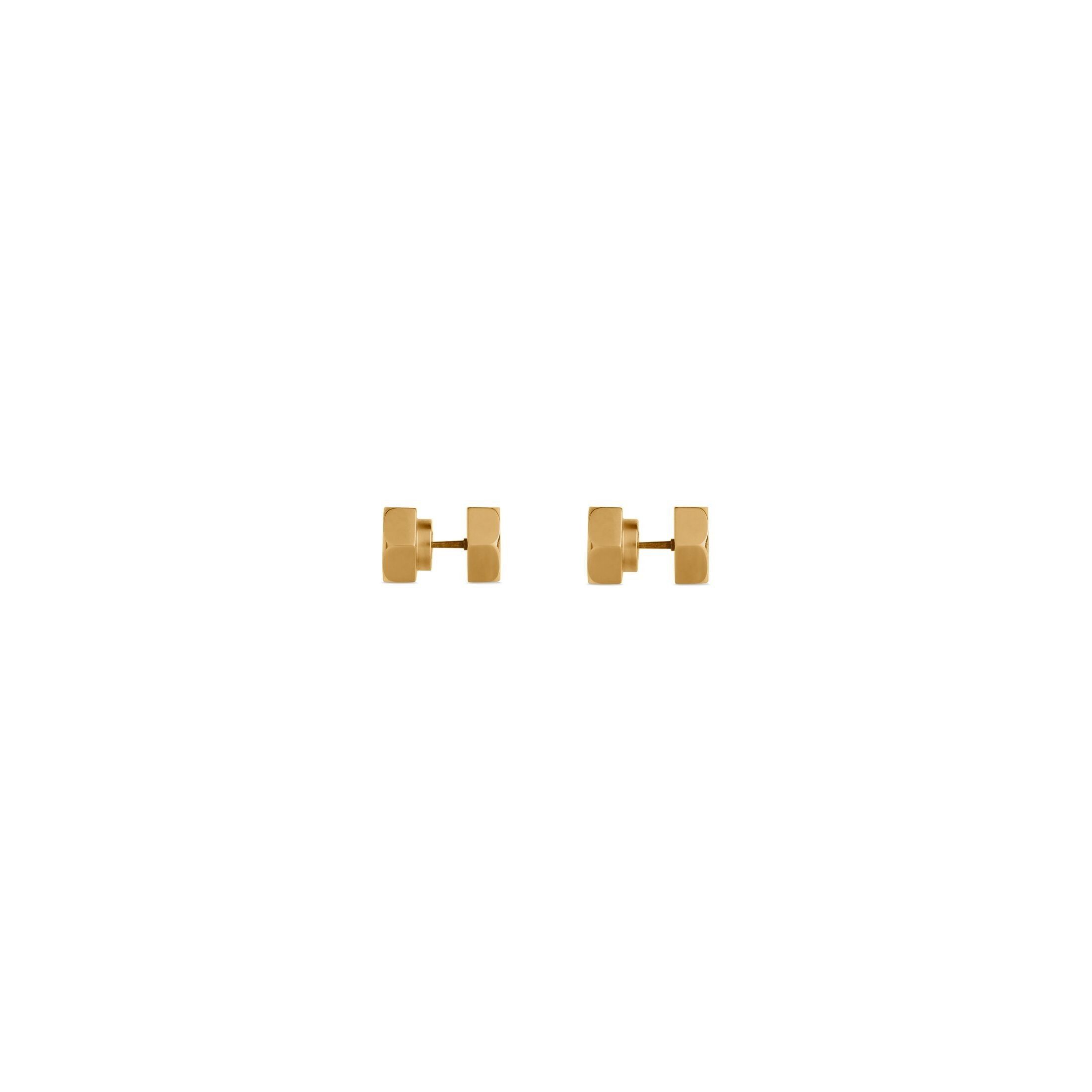 Balenciaga o1la1rc1a0925 Size: OS / Garage Double Screw Earrings Gold Size ONE SIZE - 3 Thumbnail