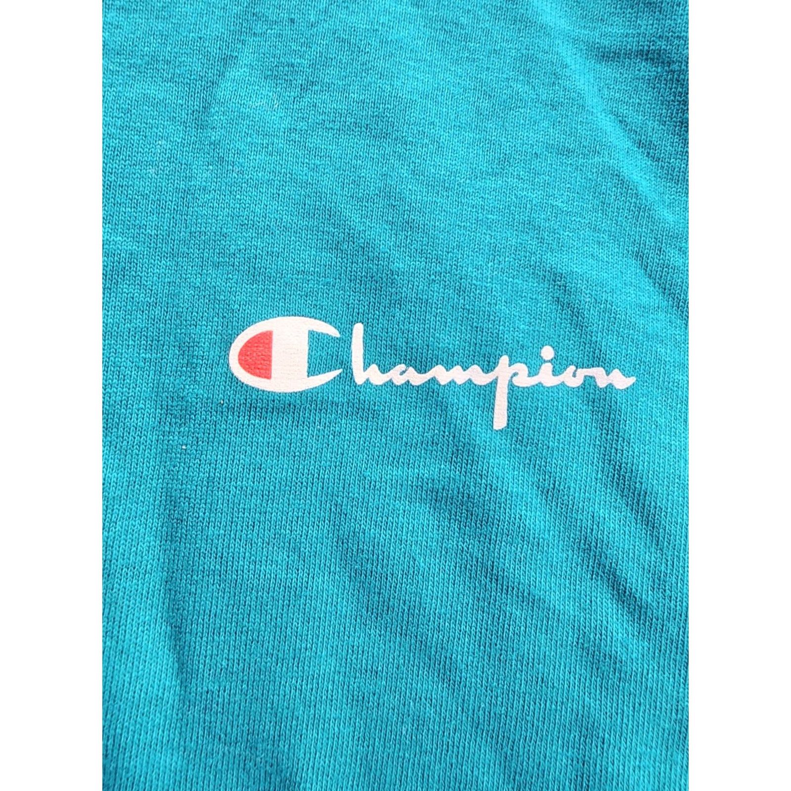 Champion VINTAGE Champion T-Shirt Men XL Sea Green 90s Single Stitch Blank Tee USA Blank Logo Crew Neck Short Sleeve Shirts Size US XL / EU 56 / 4 - 2 Thumbnail