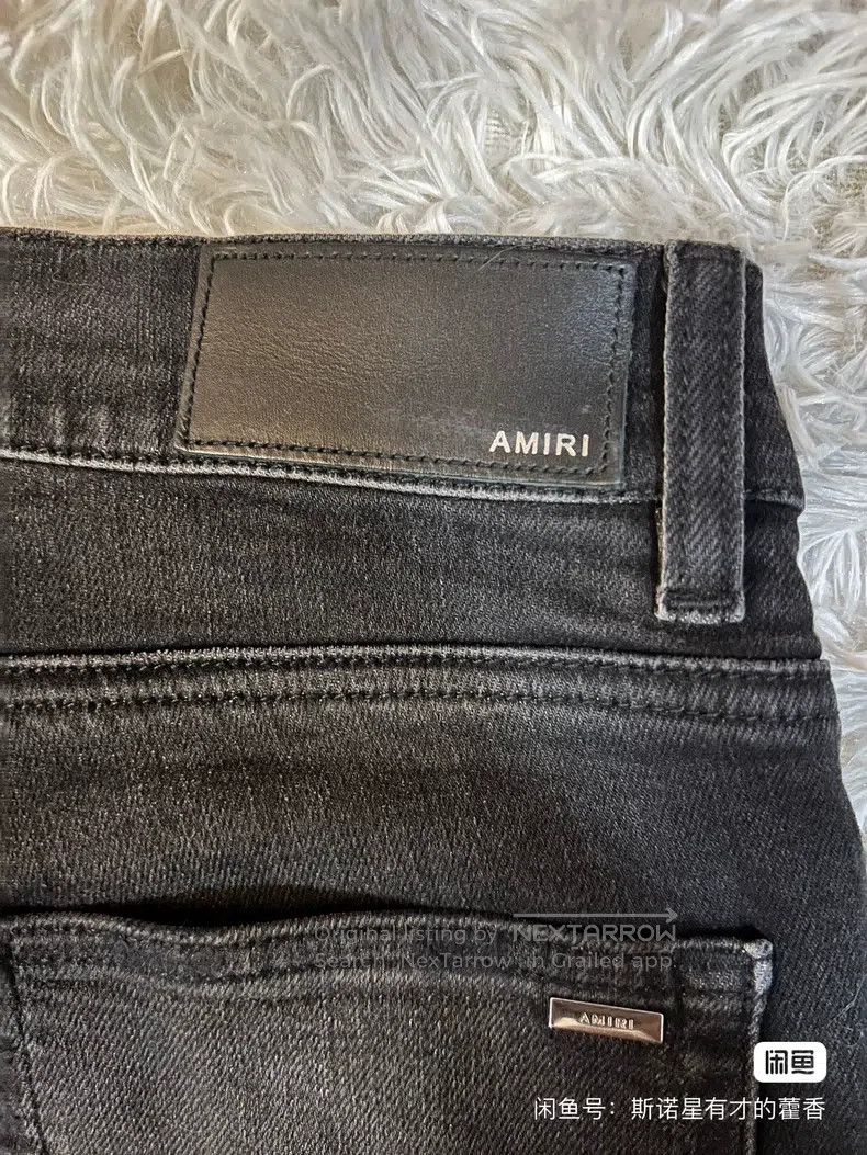 Amiri Amiri Size 31 Washed black destroyed jeans Size US 31 - 7 Thumbnail