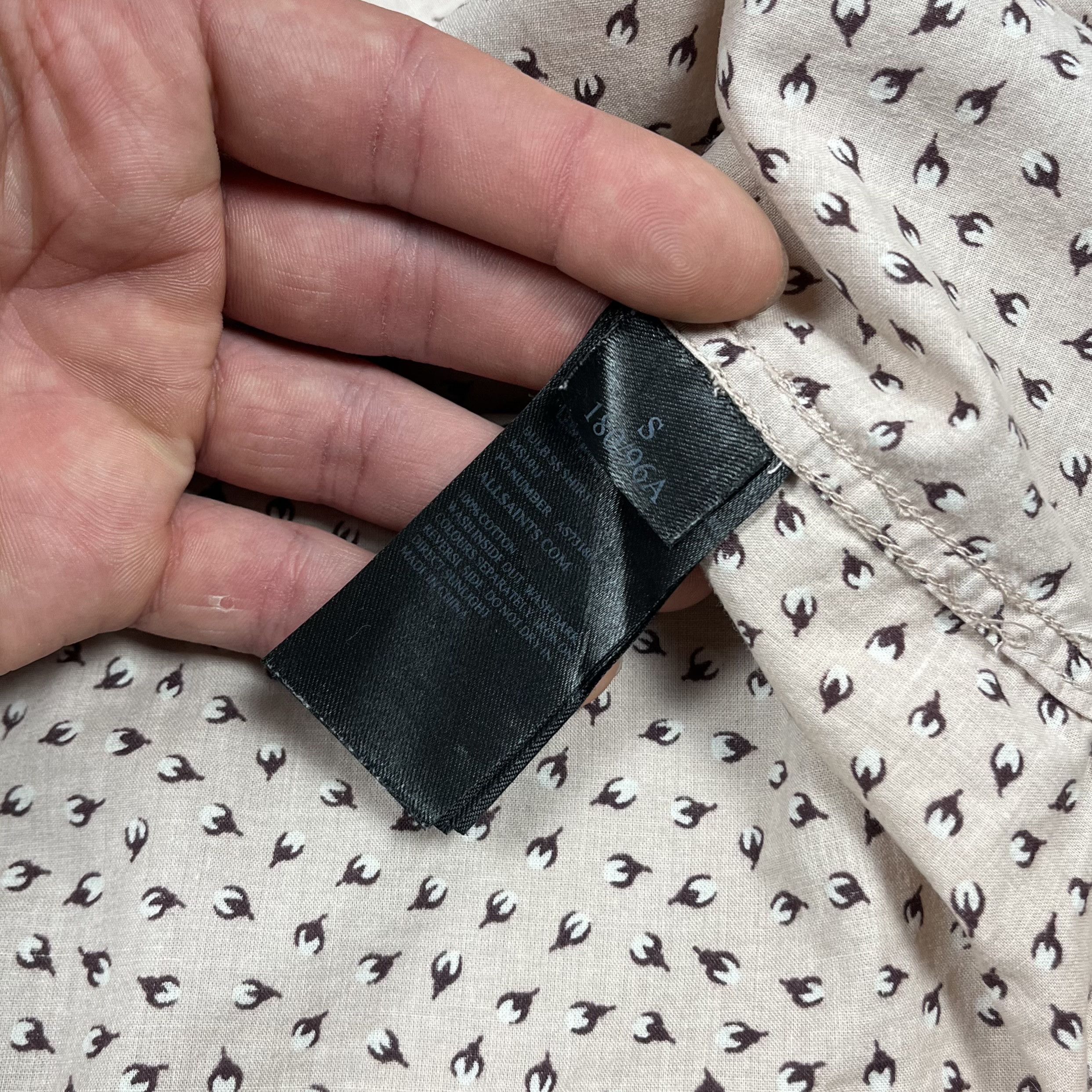 Allsaints Designer AllSaints Bulb Button Up Short Sleeve Shirt Size US S / EU 44-46 / 1 - 11 Thumbnail