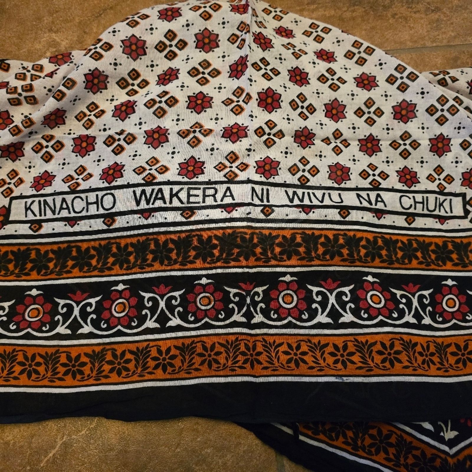Other Multicolored | HAKUNA MATATA ZANZIBAR | Detailed Tablecloth Size ONE SIZE - 3 Thumbnail