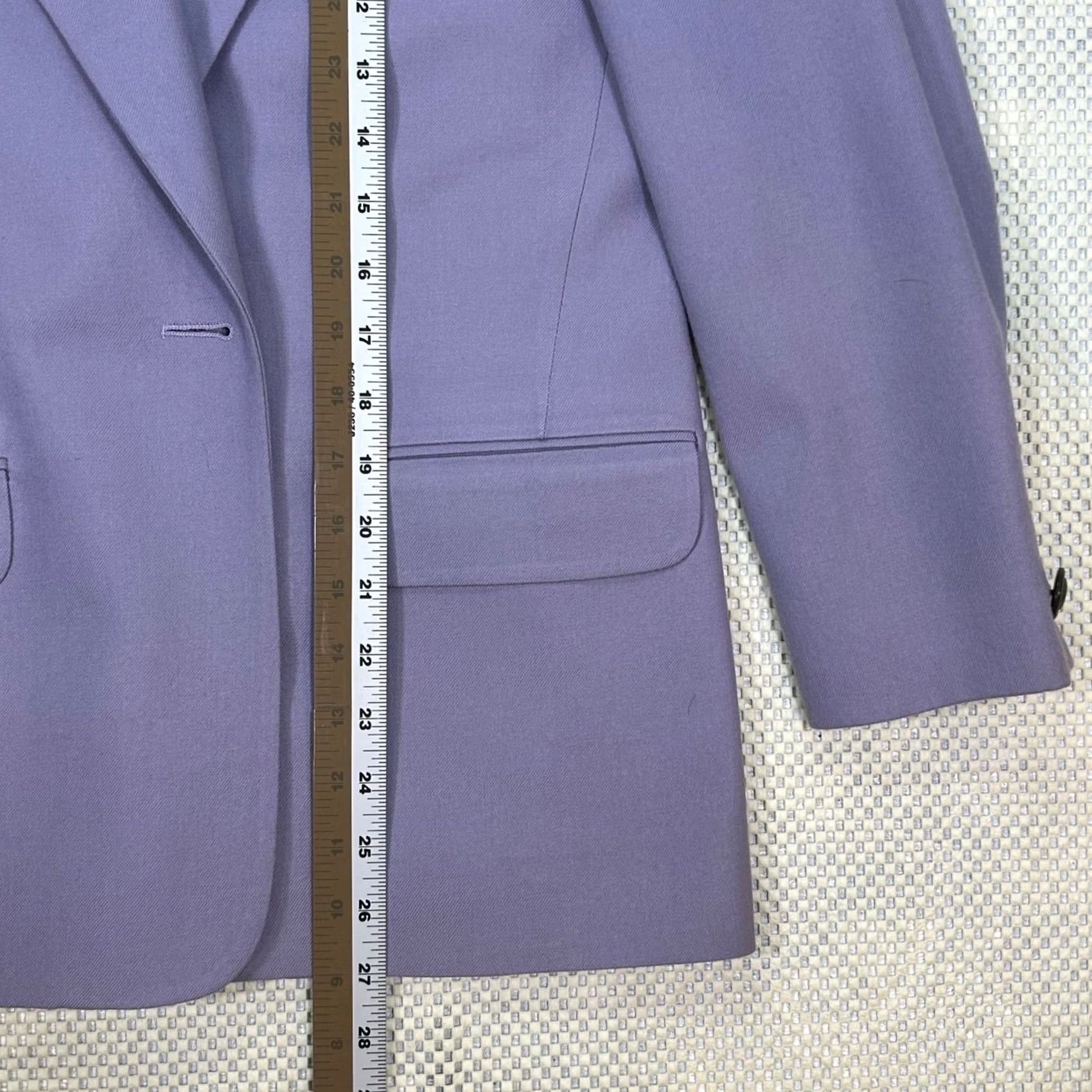Talbots EUC Talbots Wool Blazer Single Button Lavender Womens Jacket 2 Petite Size XS / US 0-2 / IT 36-38 - 8 Thumbnail