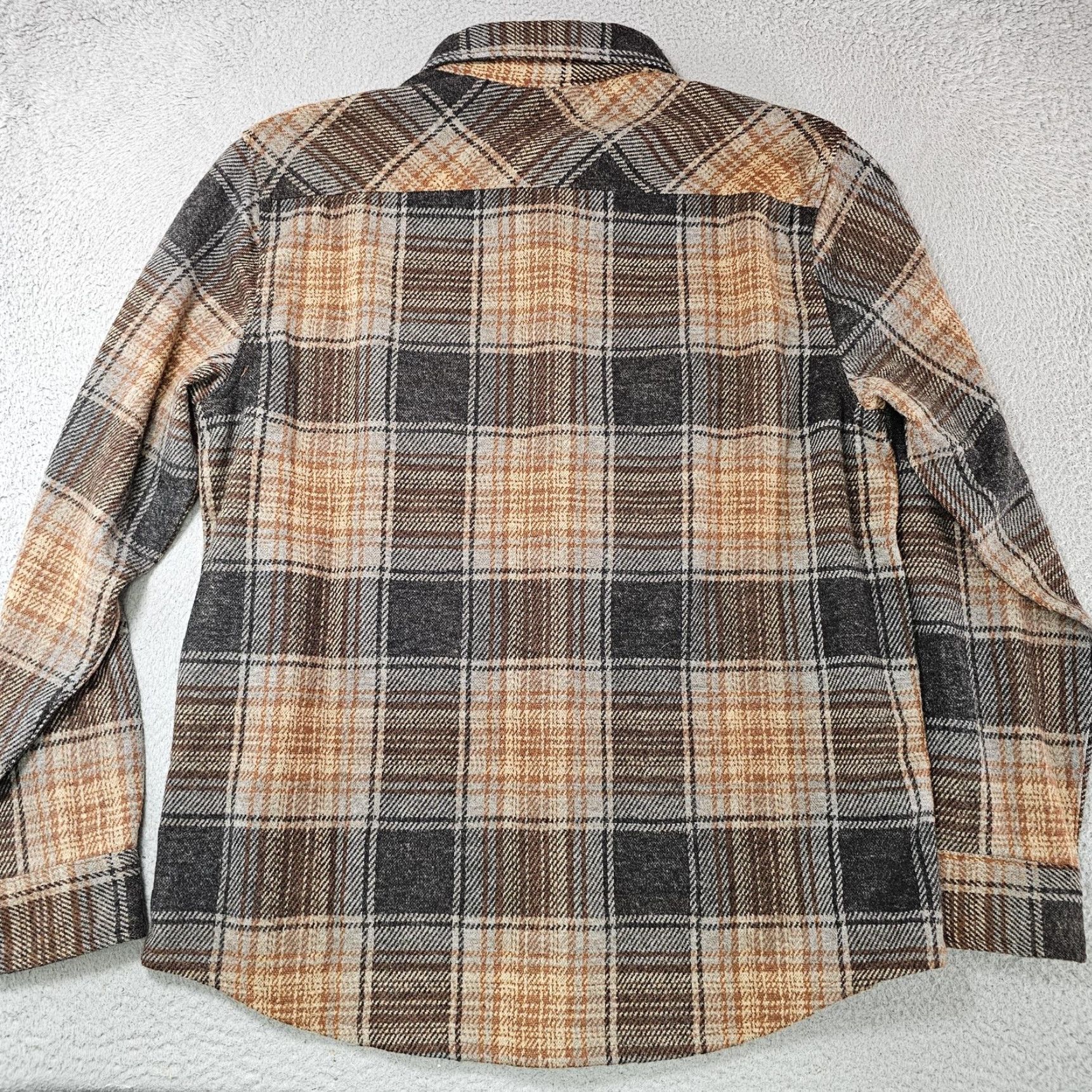 Chaps Chaps Shirt Mens M Brown Plaid Knit Flannel Stretch Long Sleeve Button Up Size US M / EU 48-50 / 2 - 7 Thumbnail