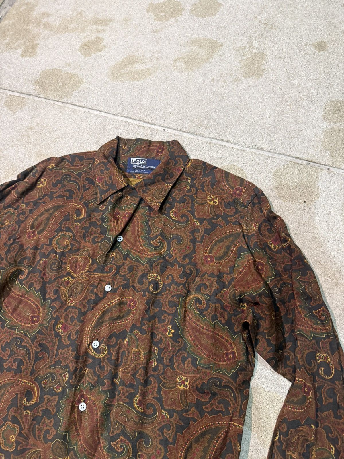 Polo Ralph Lauren Polo by Ralph Lauren Paisley Button Up Shirt – Made in USA Size US S / EU 44-46 / 1 - 2 Thumbnail