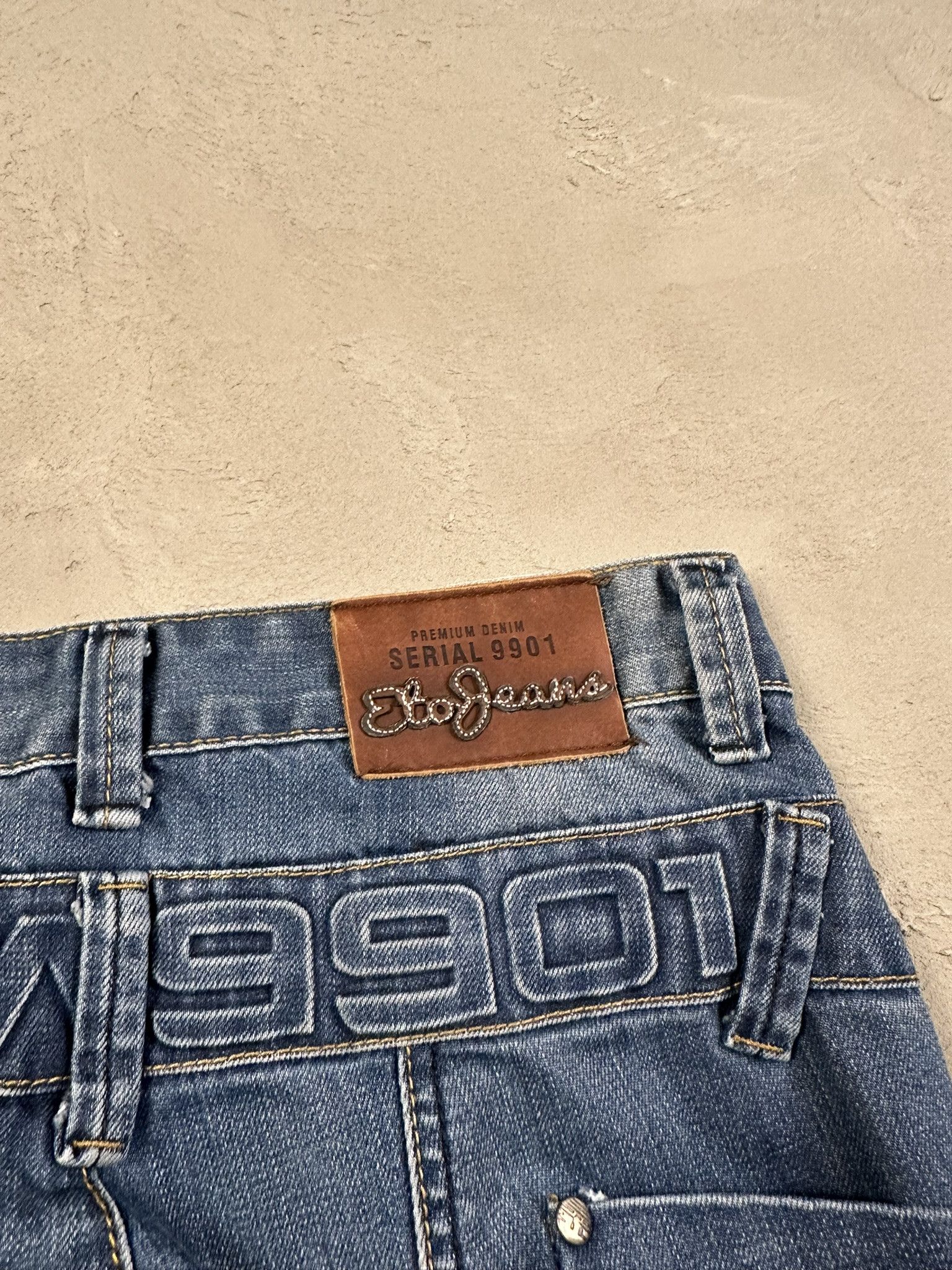Japanese Brand Vintage Y2k Eto Japanese Faded Straight Jeans Pants Size US 32 / EU 48 - 9 Thumbnail