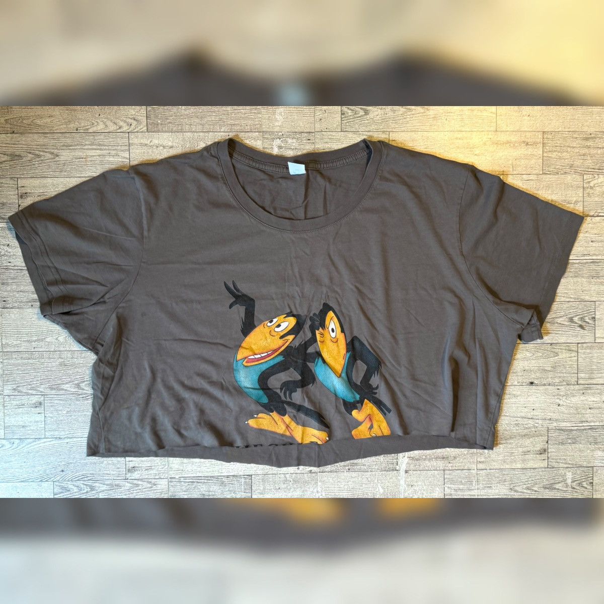 Vintage Heckle and Jeckle, Vintage, Cropped Short Sleeve Tee, OSFM Size ONE SIZE - 6 Thumbnail