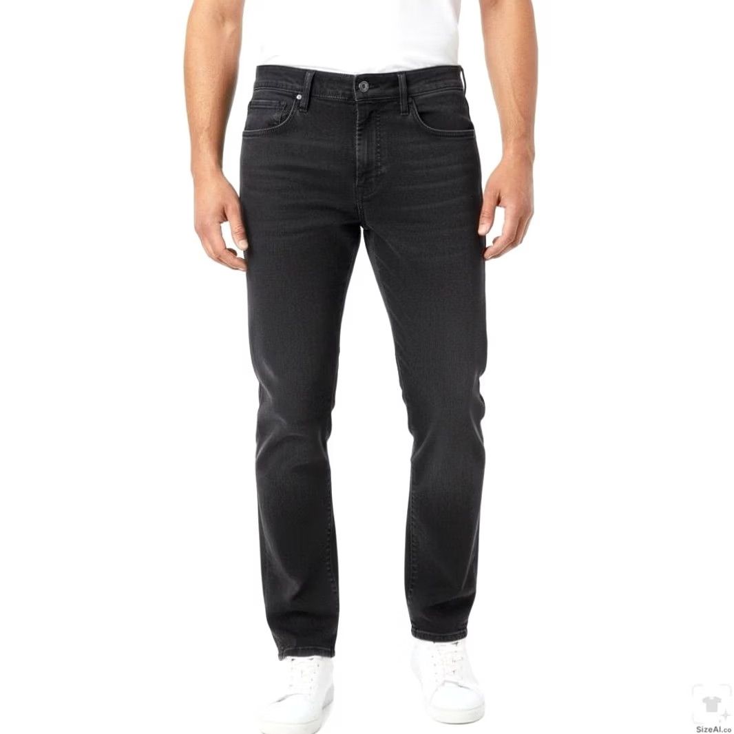 Lucky Brand Lucky Brand 121 Jeans Slim Tapered Zip Fly 36x32 Black Charcoal Wash Denim Mens Regular Size 36 Pants Size US 36 / EU 52 - 4 Thumbnail
