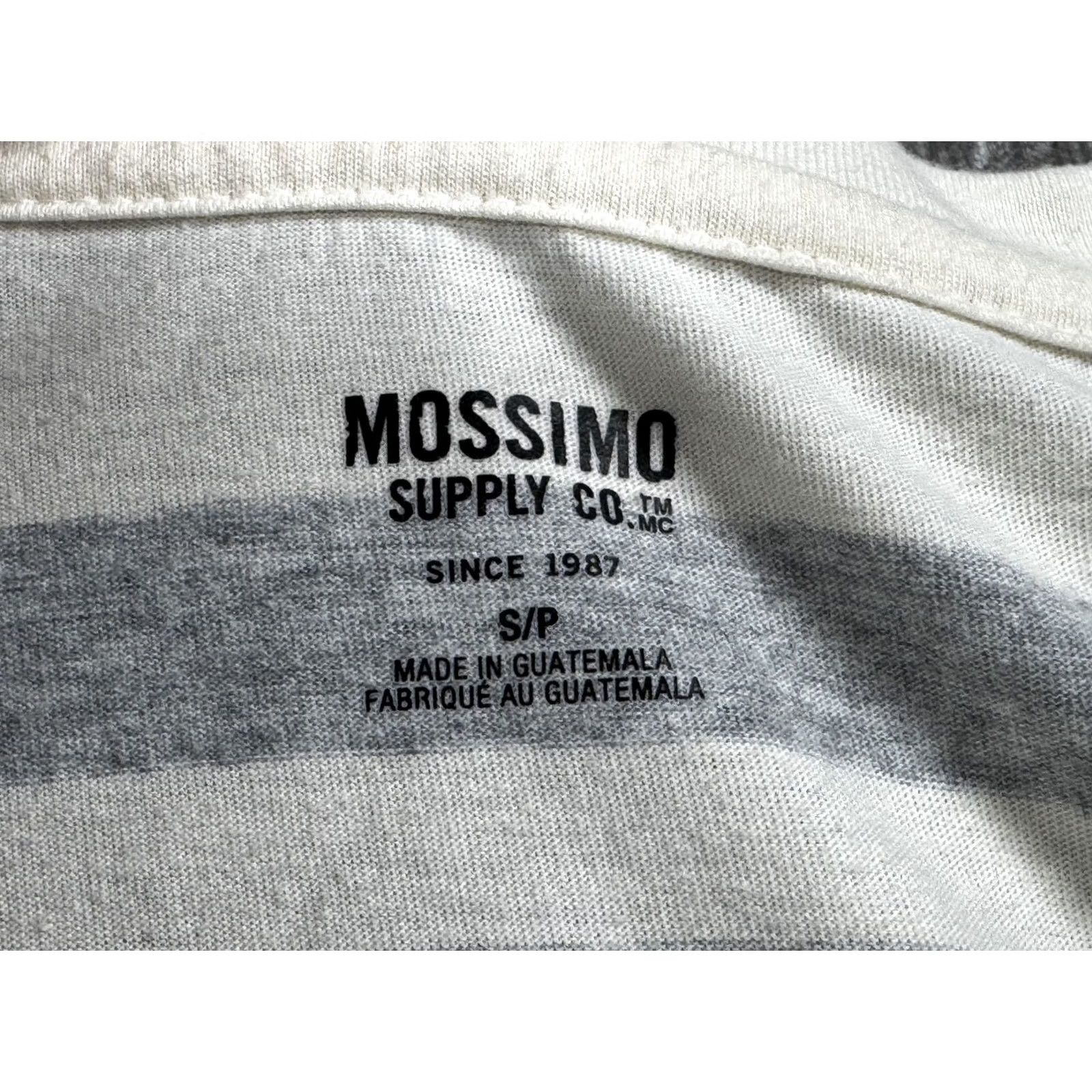 Mossimo [{"output": "Mossimo Supply Co Shirt Women S White Gray Stripe Long Sleeve V Neck - Pre-Owned Size S / US 4 / IT 40 - 3 Thumbnail