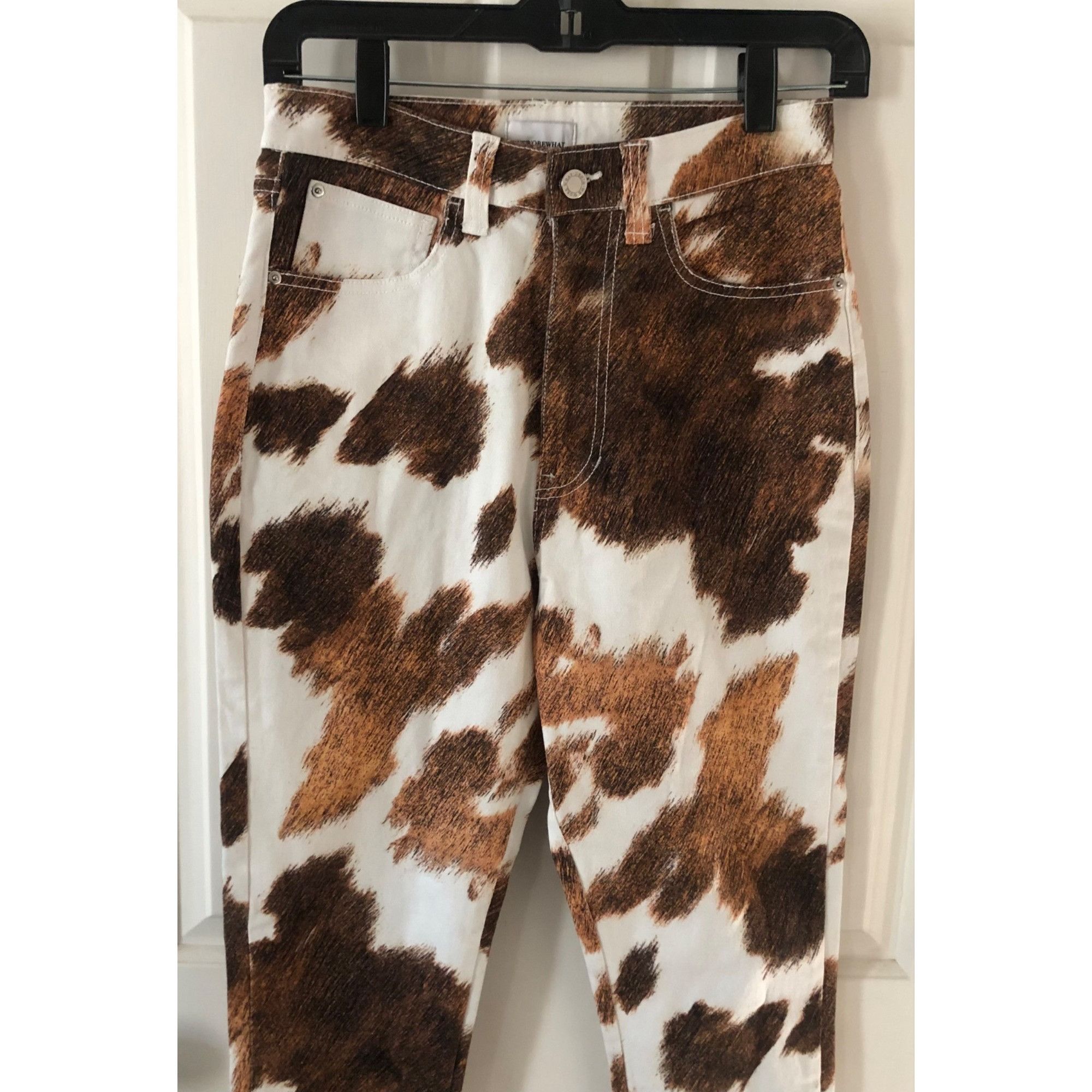 WeWoreWhat NWOT Women's WeWoreWhat / Revolve Stiletto Slit Skinny Jean Size 26" / US 2 / IT 38 - 5 Thumbnail