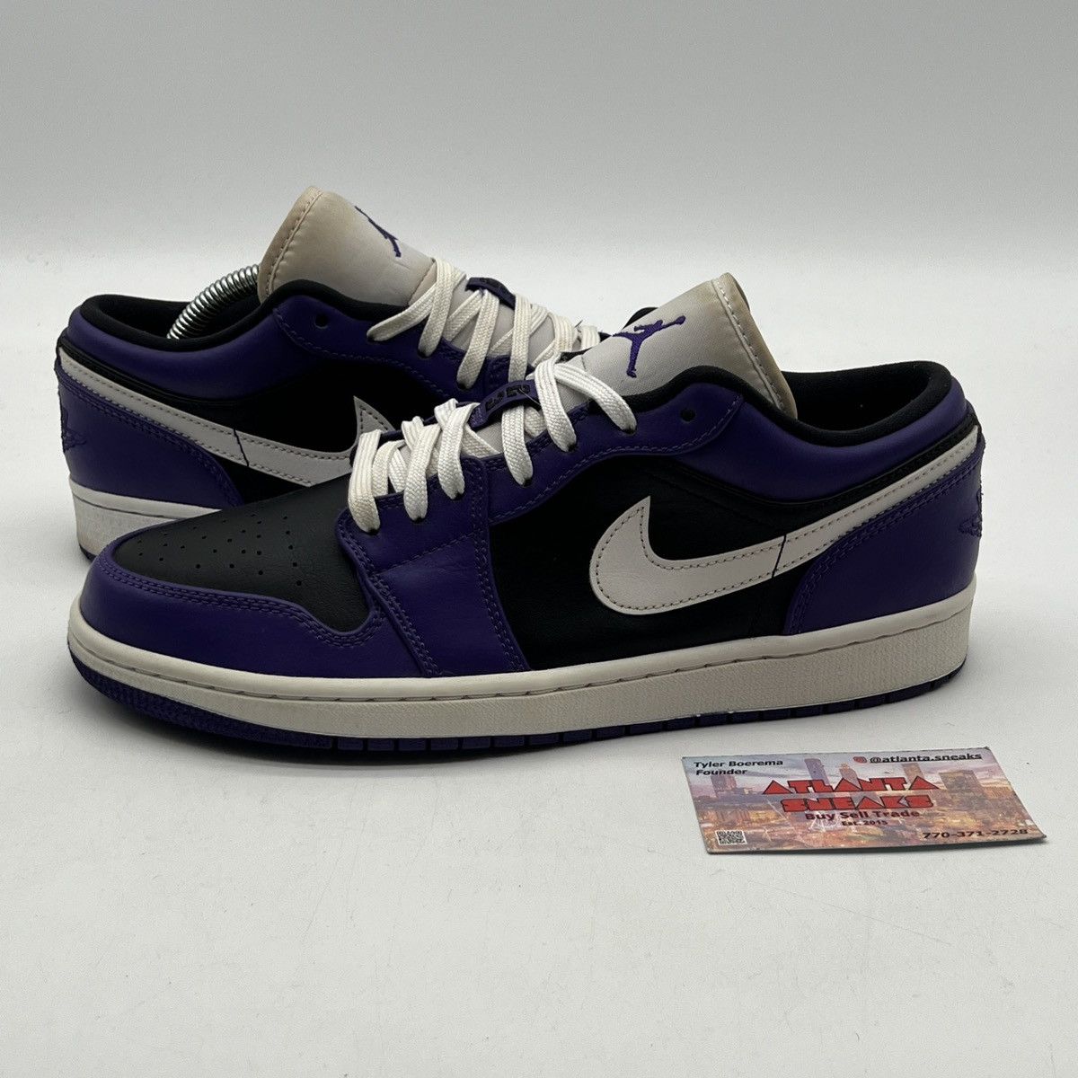 Jordan Brand Air Jordan 1 low court purple Size US 8.5 / EU 41-42 - 1 Thumbnail