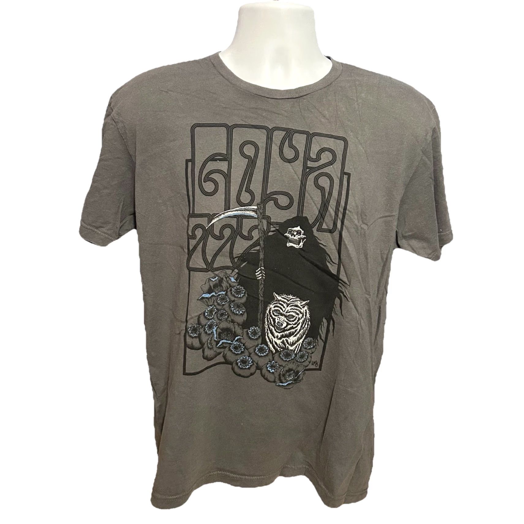 Vintage Goya 777 Band Shirt Men Large Dark Gray Short Sleeve T-Shirt Graphic Print Logo 2013 Doom Stoner Band Mens Regular Size L Size US L / EU 52-54 / 3 - 2 Thumbnail
