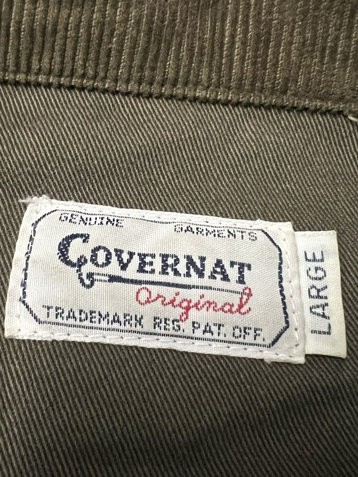 COVERNAT × Vintage Vintage Covernat trucker jacket collar cuduroy army green Size US L / EU 52-54 / 3 - 7 Thumbnail