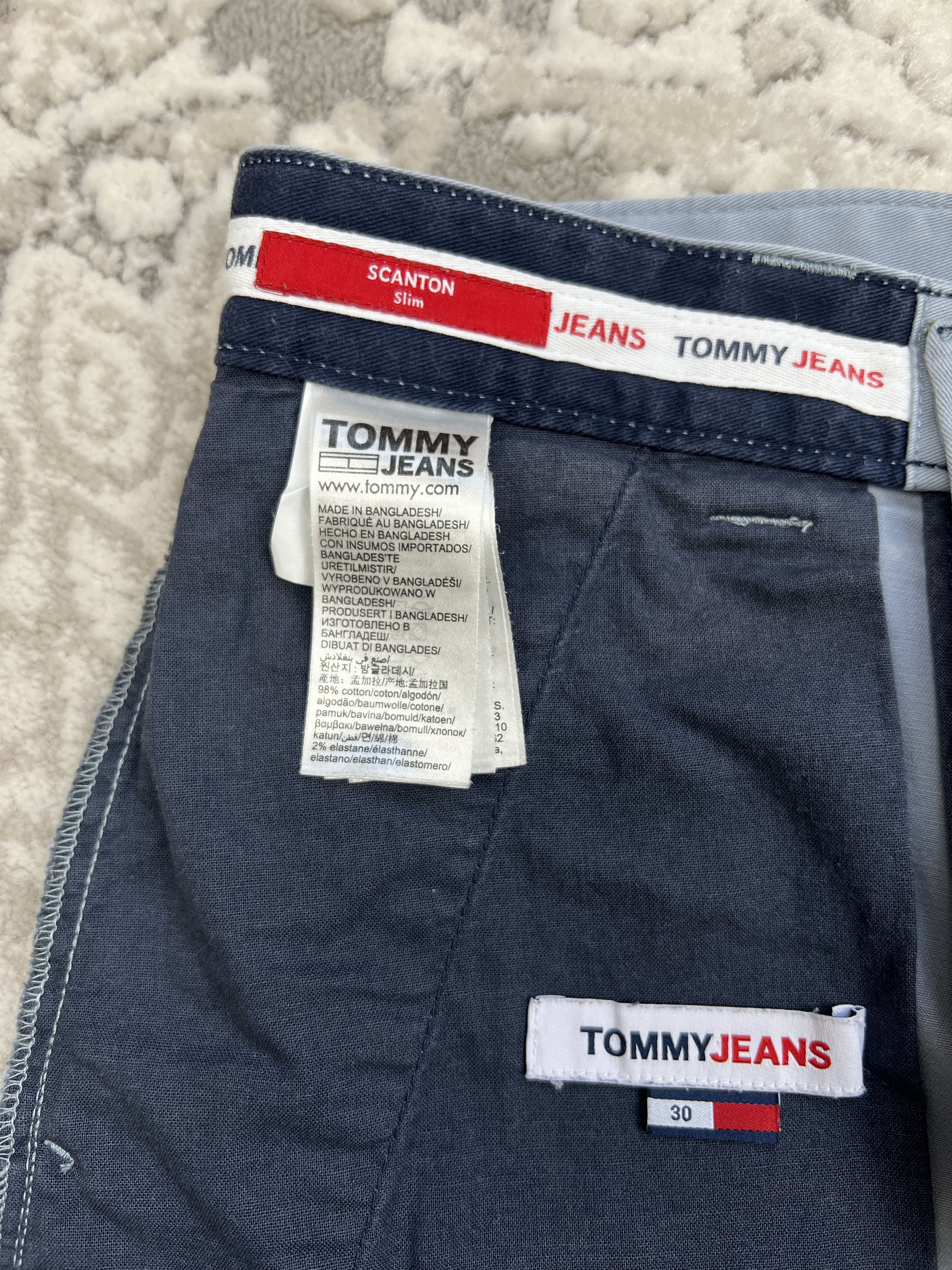 Tommy Jeans Tommy Jeans Scanton Slim Chino Shorts - Cinder Blue Size US 30 / EU 46 - 11 Thumbnail