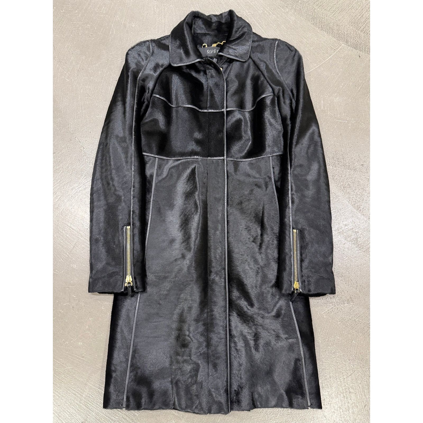 Gucci 2000s Gucci pony hair leather coat Size S / US 4 / IT 40 - 1 Thumbnail